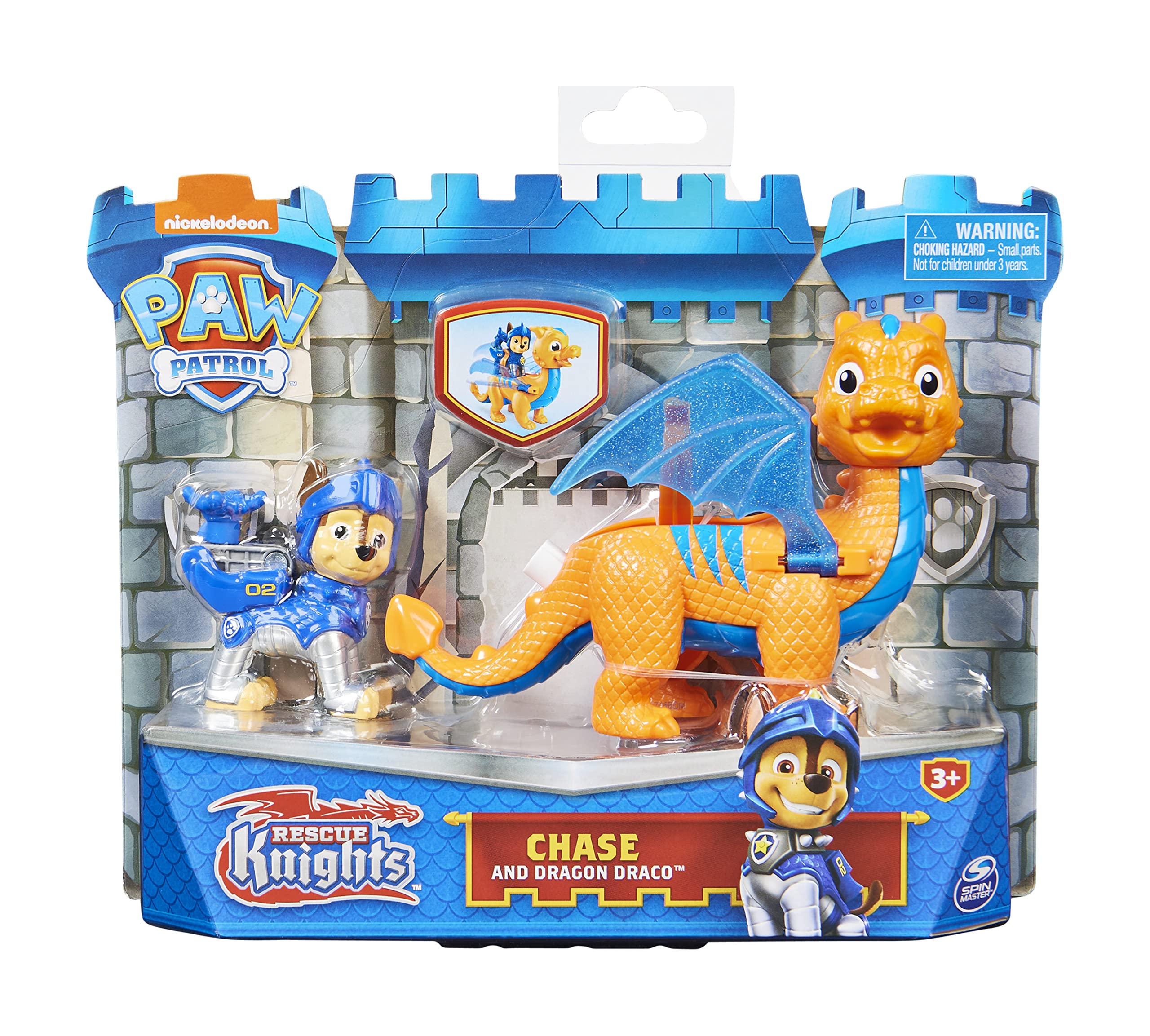 New Original Paw Patrol Rescue Knights Zuma Rubble Marshall Chase Skye Dragon Action Figure Toys Anime Children Toys Boy Gift