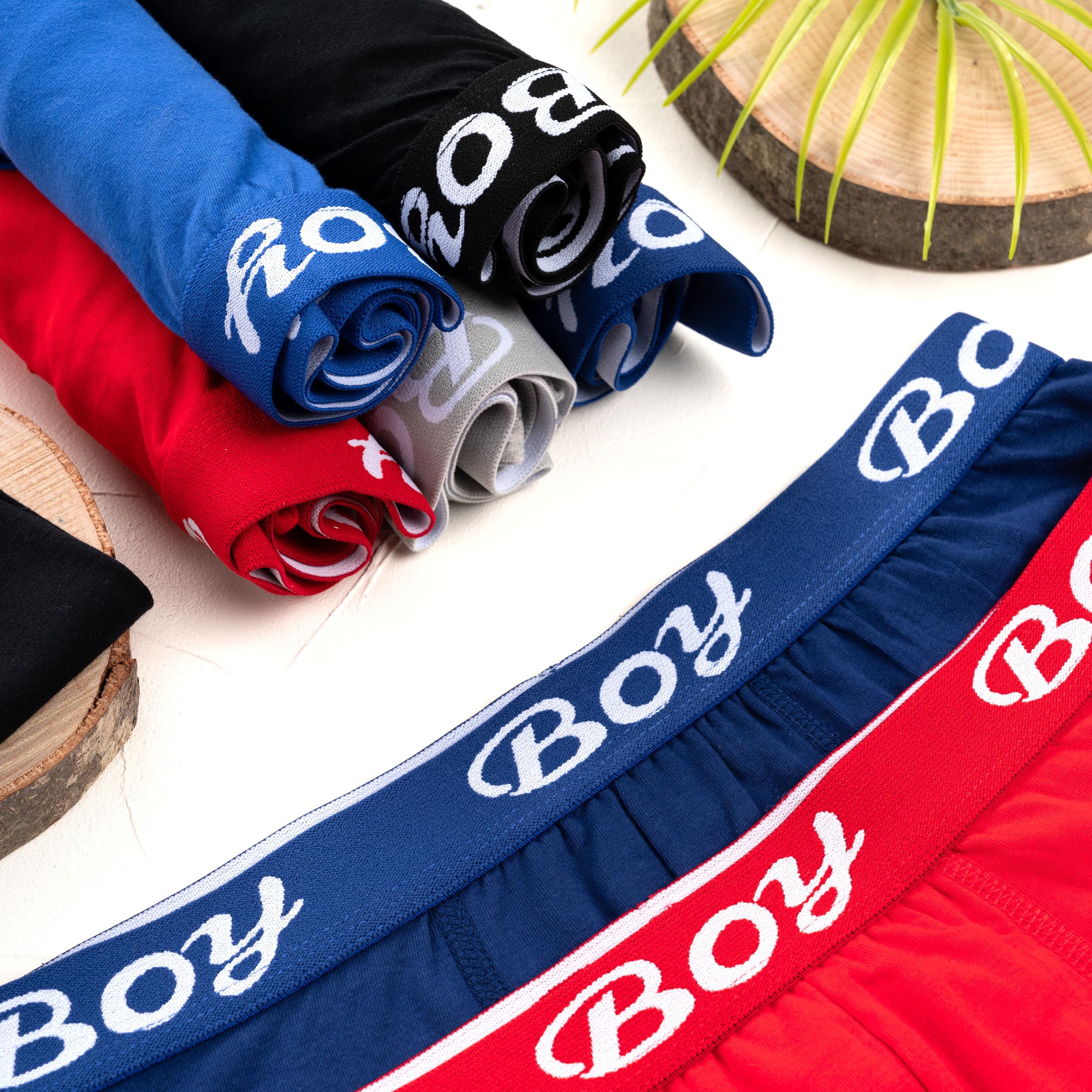 LOREZA ® 10 chłopięcych bokserek bawełnianych, rozmiar 92-170