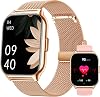 Smartwatch for Men and Women Fitness Tracker 2 Inch Touch Colour Display with Phone Function Wrist Watch Blood Pressure Monitor Heart Rate Sleep Monitor SpO2 Sports Watch Pedometer for Android iOS