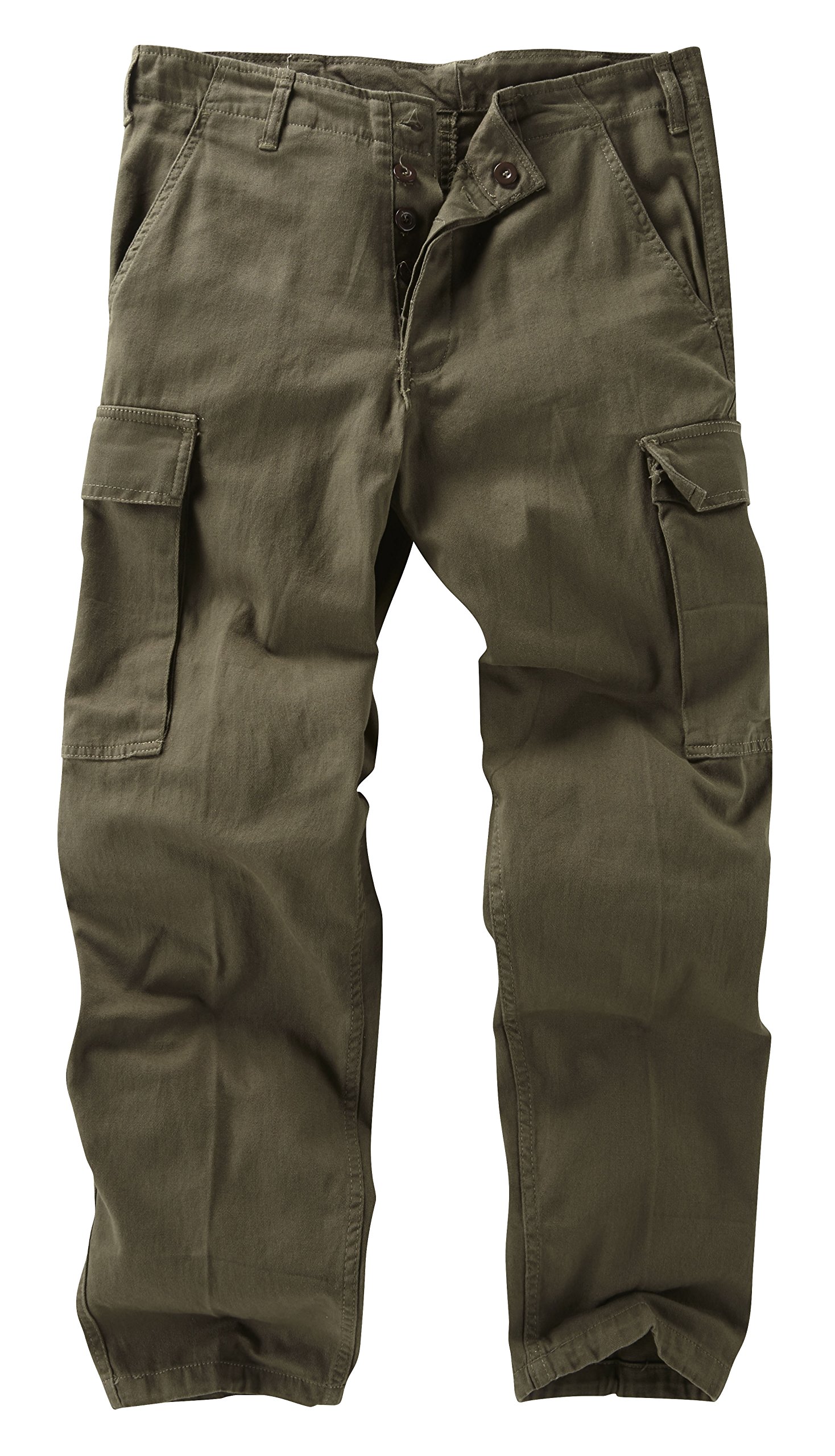 Army and Outdoors German Moleskin Trousers - Olive/Grey (44)