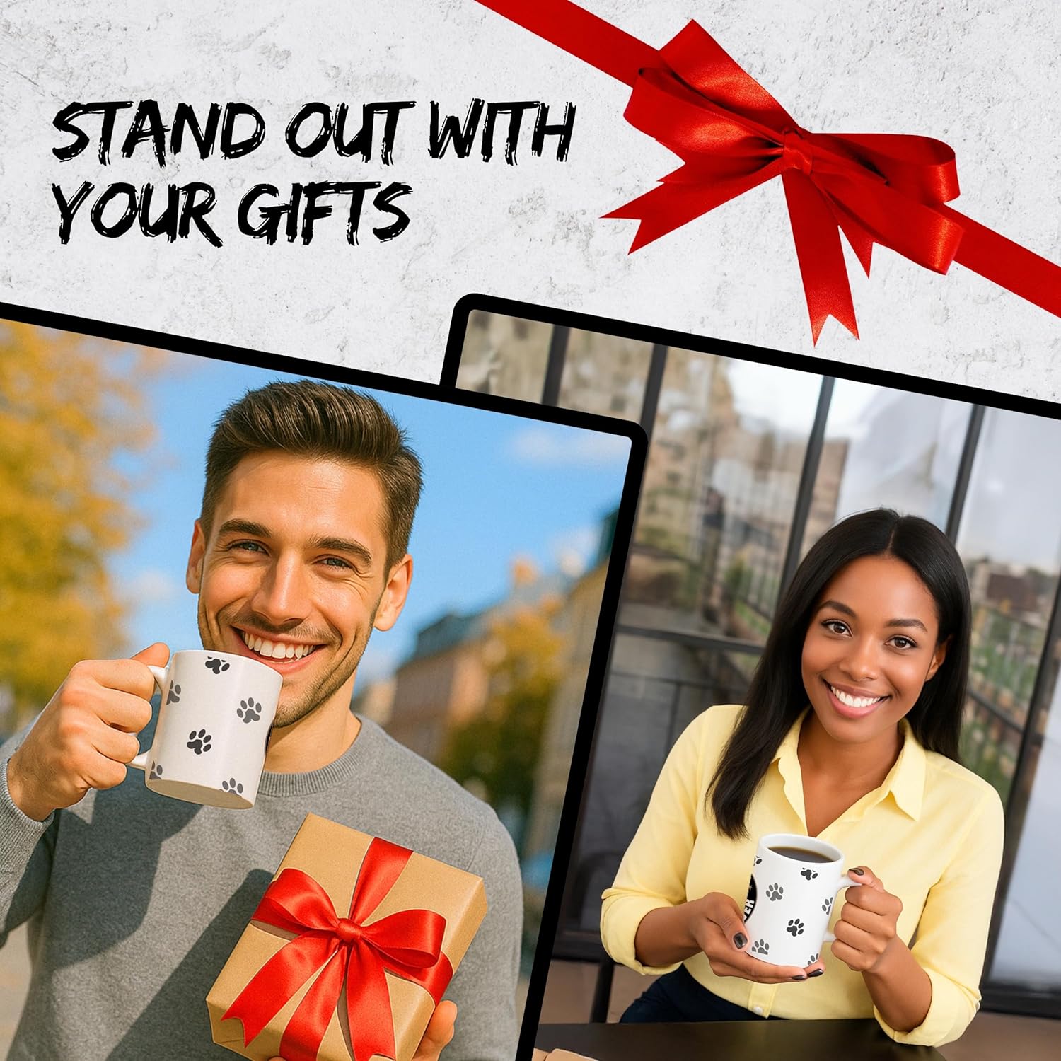 Best Cat Dad Ever Ceramic Coffee Mug 11oz Pet Lover Kitty - Tea Coffee Mug with Comfortable Grip - Unique Fun Gift White Cup for Office or Home - Vibrant Long-Lasting Print ID44991 - Image 7