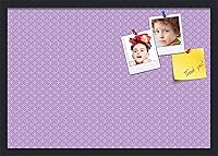 Vista 248 de PinPix Tablero de anuncios de corcho de 20 x 14 pulgadas. Este tablero decorativo enmarcado viene con diseño de círculos B W y un marco negro