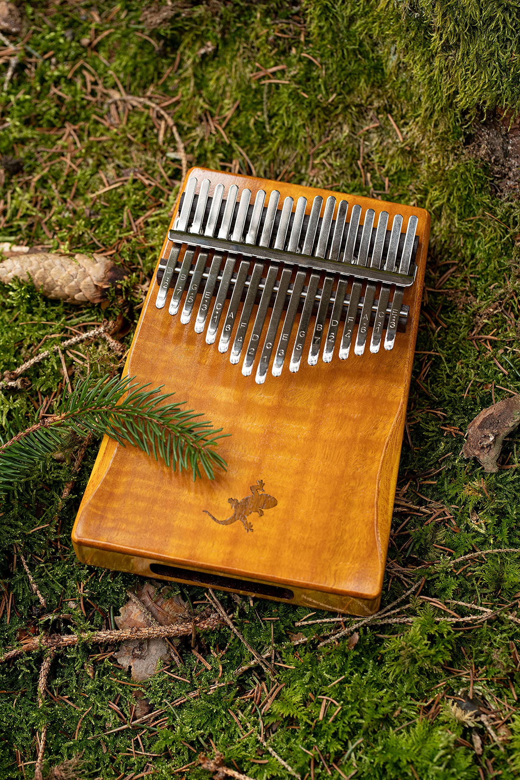 Ortega Kalimba Pollice Piano acustico Lizard Series 17 note Do Maggiore Meditazione LoFi Custodia Deluxe