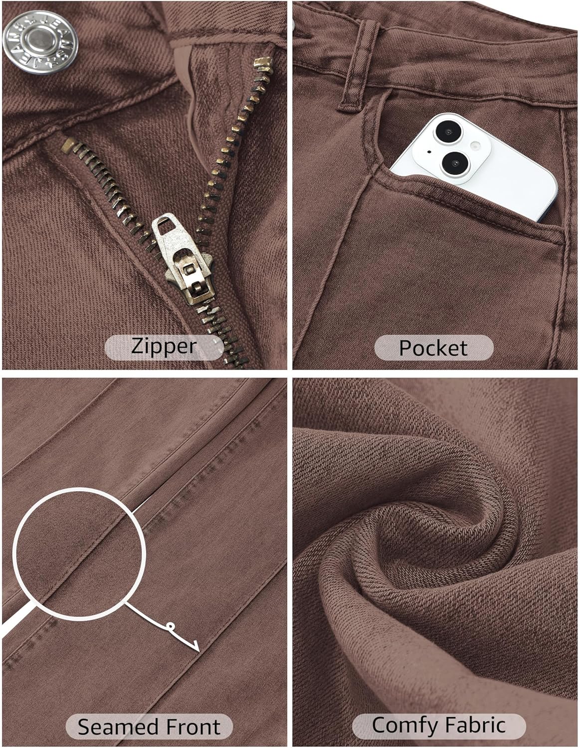 luvamia Wide Leg Jeans for Women Trendy High Waist Straight Leg Baggy Jeans Stretchy Denim Pants Trouser Jeans - Image 4