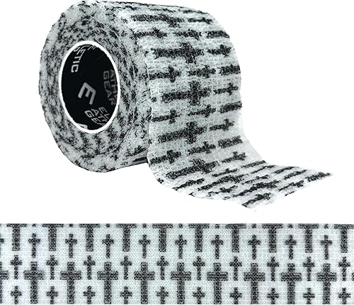 Cinta atlética autoadhesiva 2 pulgadas x 6.5 yardas Sin látex, envoltura deportiva fácil de rasgar para fútbol, béisbol, fútbol, muñeca, tobillo,