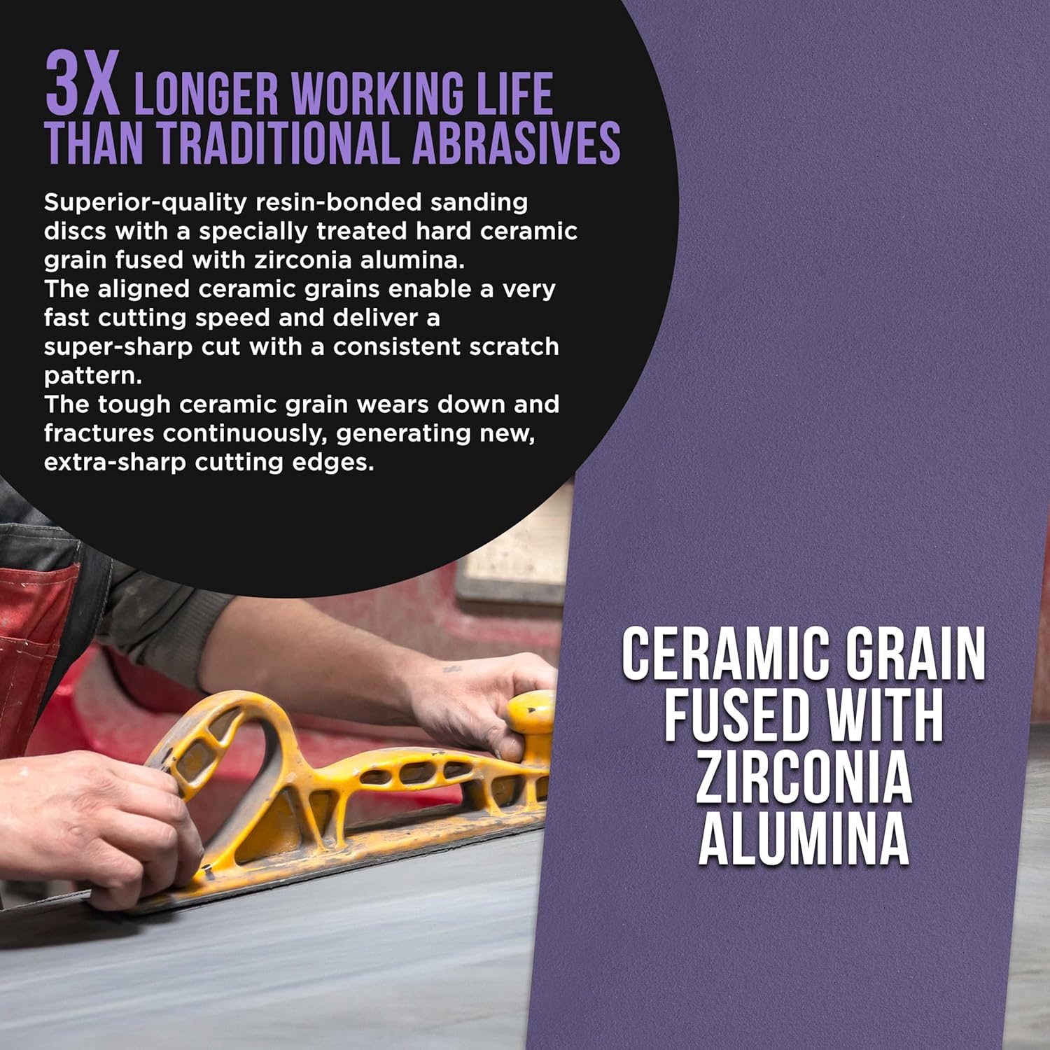 Dura-Gold Premium 180 Grit PSA Purple Film Ceramic Longboard Sandpaper, 2-3/4" Wide Continuous 20 Yard Roll - Self Adhesive Stickyback for Auto & Wood Air File Long Board Sanders, Hand Sanding Blocks - Image 4