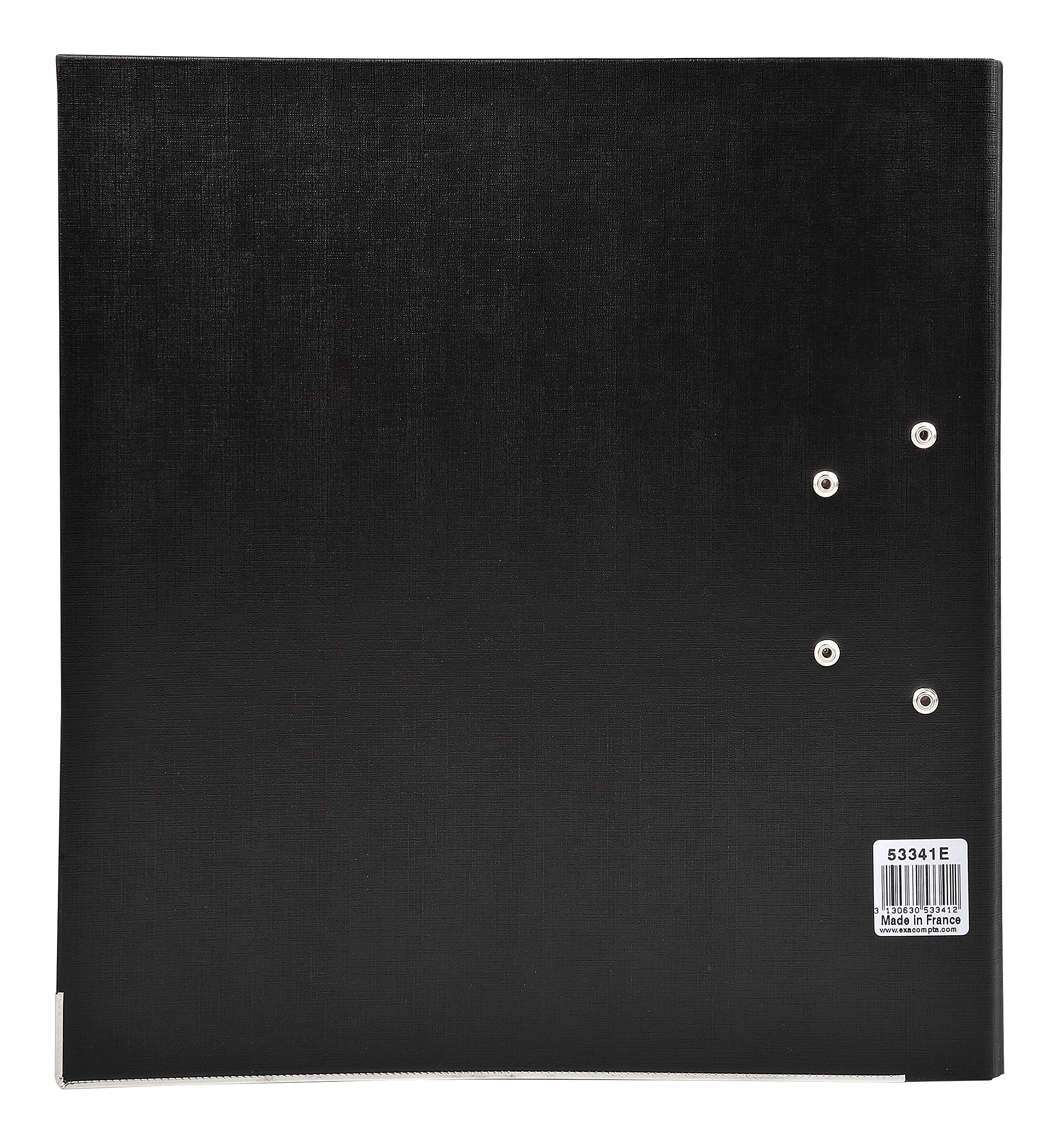 Exacompta 53341E 10er Pack Premium Kunststoff-Ordner Prem´Touch. 8 cm breit DIN A4 MAXI Ringordner Aktenordner Briefordner Büroordner Plastikordner Schlitzordner schwarz