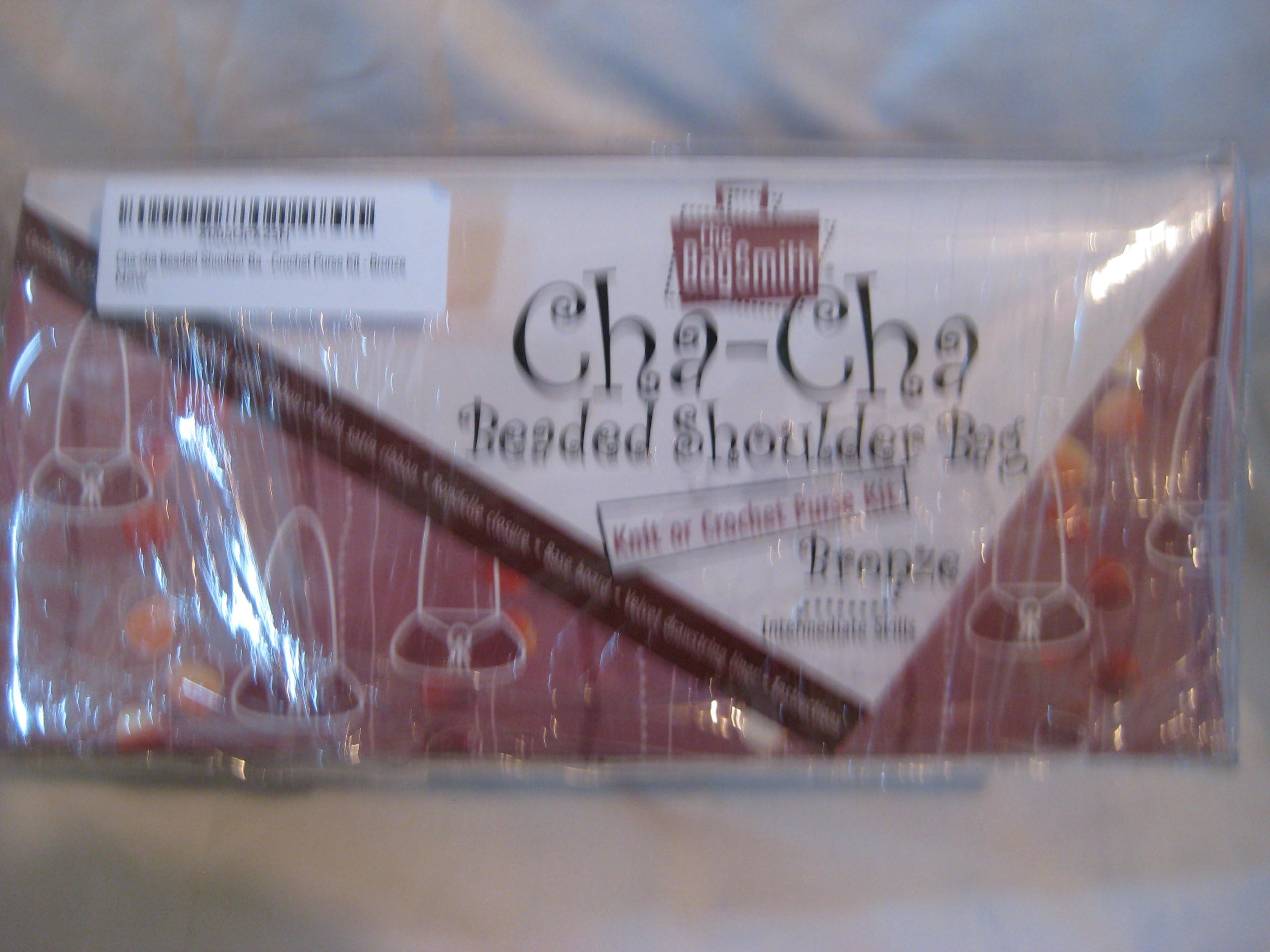 Cha-cha Beaded Shoulder Bag - Knit or Crochet Purse Kit - Bronze
