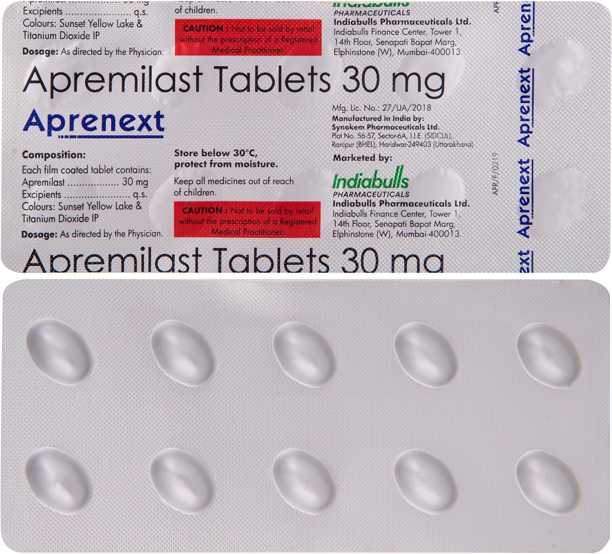 Aprenext - Strip of 10 Tablets