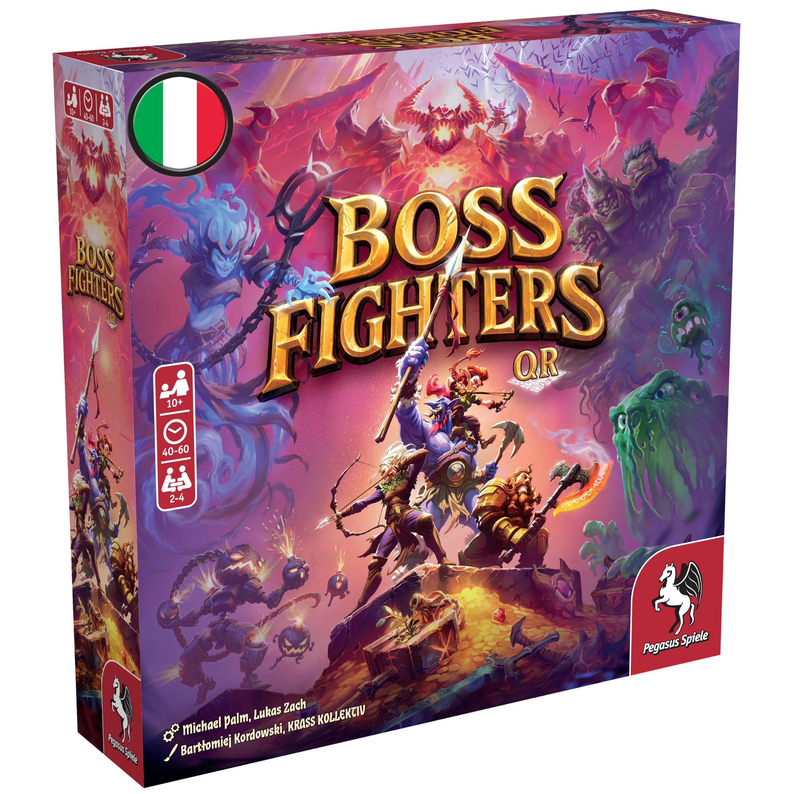 Asmodee – BOSS FIGHTER QR – Gioco da Tavolo Fantasy di Strategia