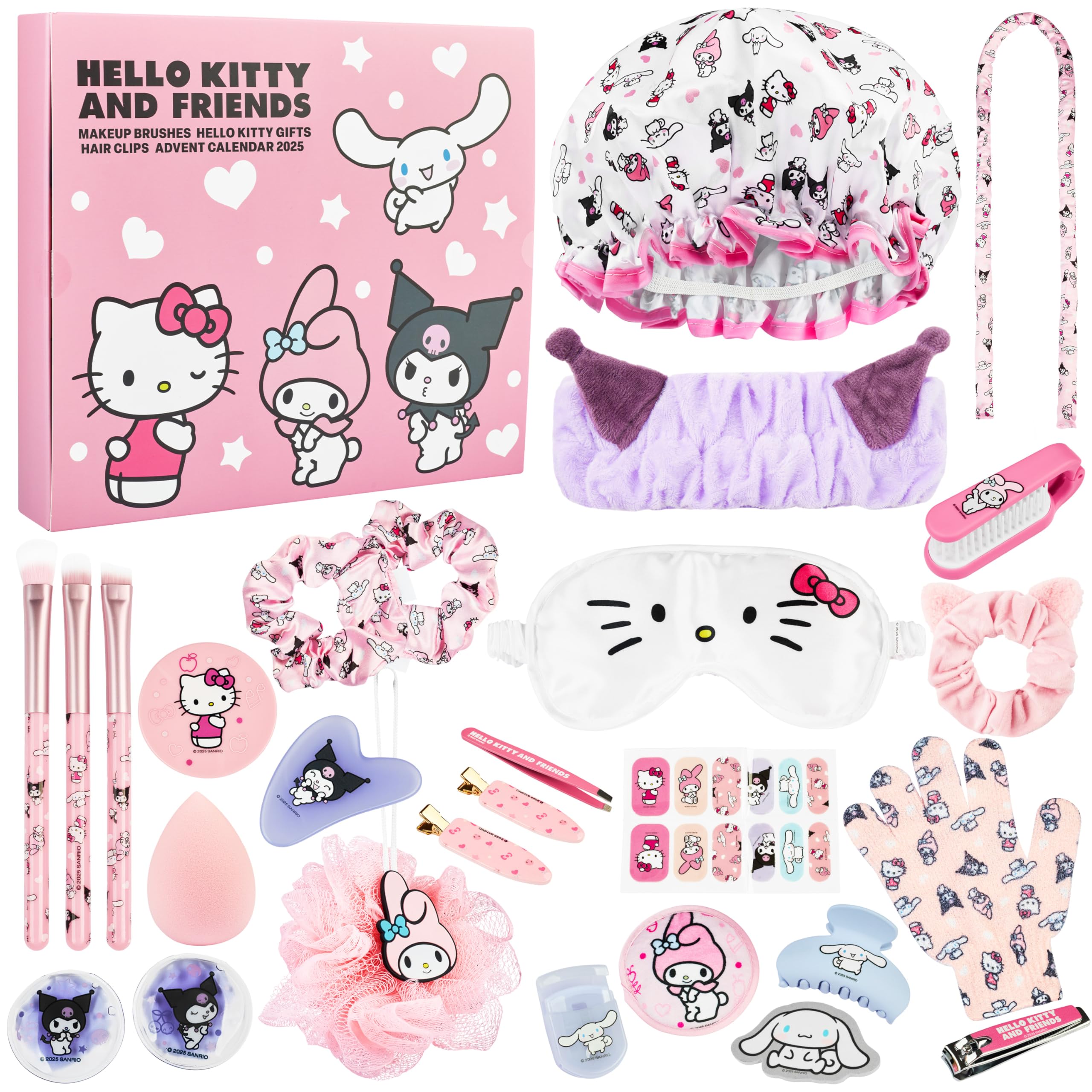 Get Trend Hello Kitty Sanrio Advent Calendar 2025 Pamper Gift Set Women Teens Product Description