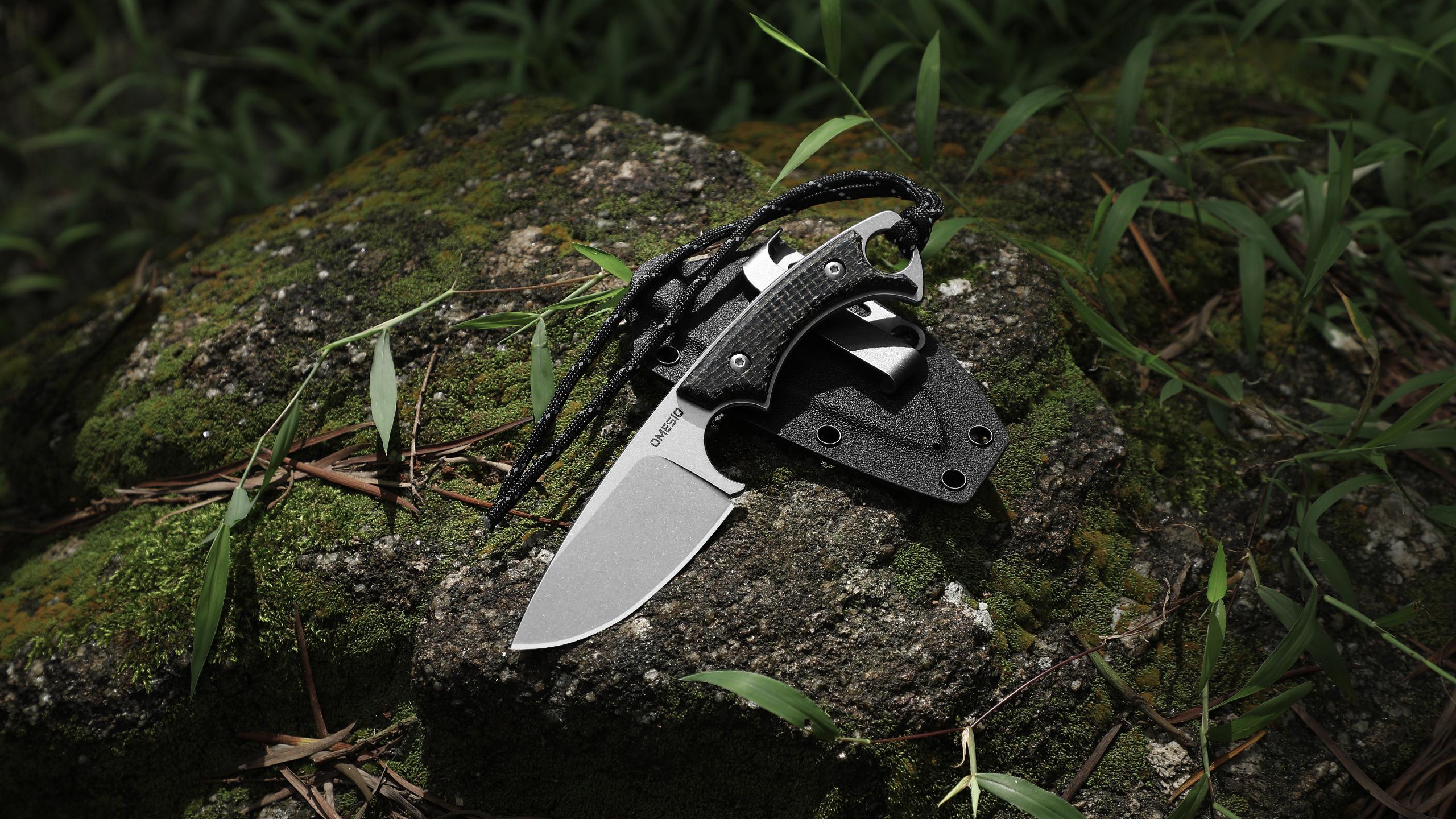 Amazon.com : Omesio Fixed Blade Knife with Sheath, 3.54
