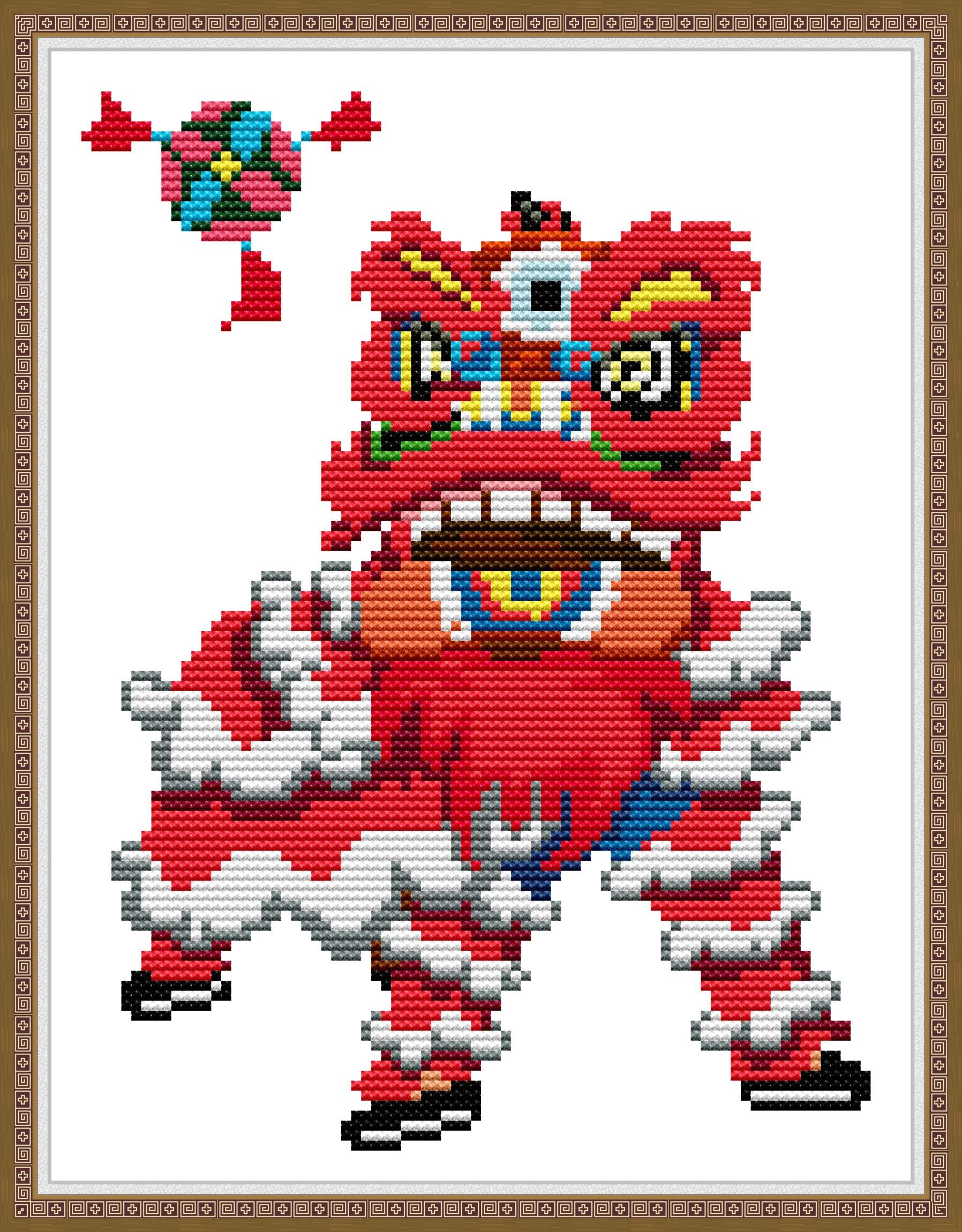 クロスステッチ刺繍完成品 天使のダンス クロスステッチ天使