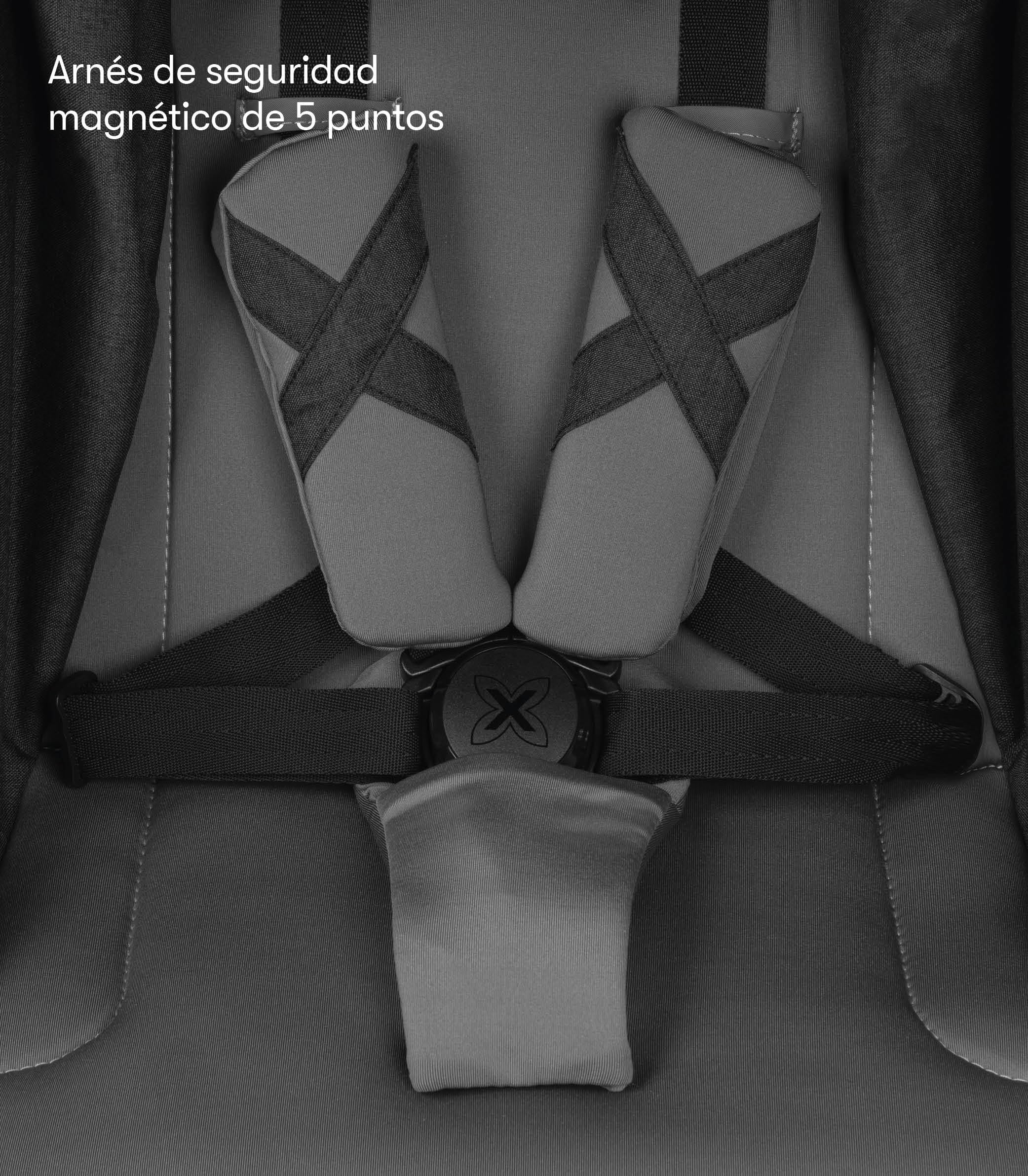 MUNICH Mun10, Silla de Paseo, Sistema de viaje, Silla de Bebe, Fácil plegado, desde el nacimiento hasta 22 kg, Maniobrabilidad, con cubrelluvias, Color Gris