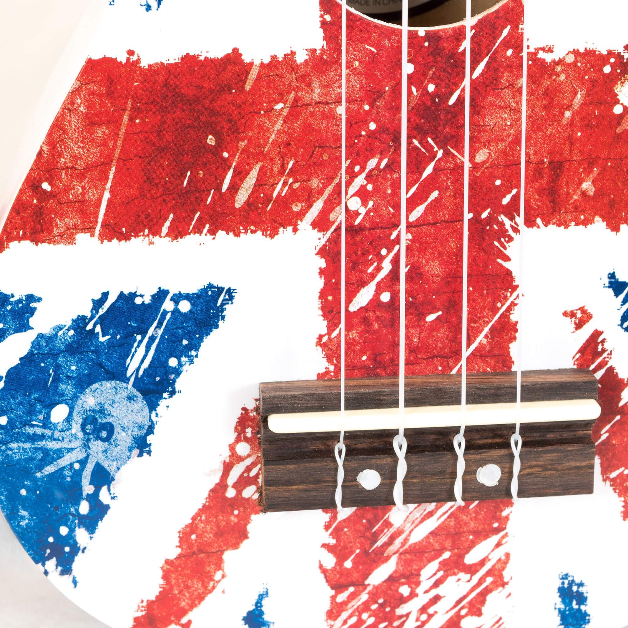 Octopus UK200-UJR Soprano Ukulele, Union Jack Red