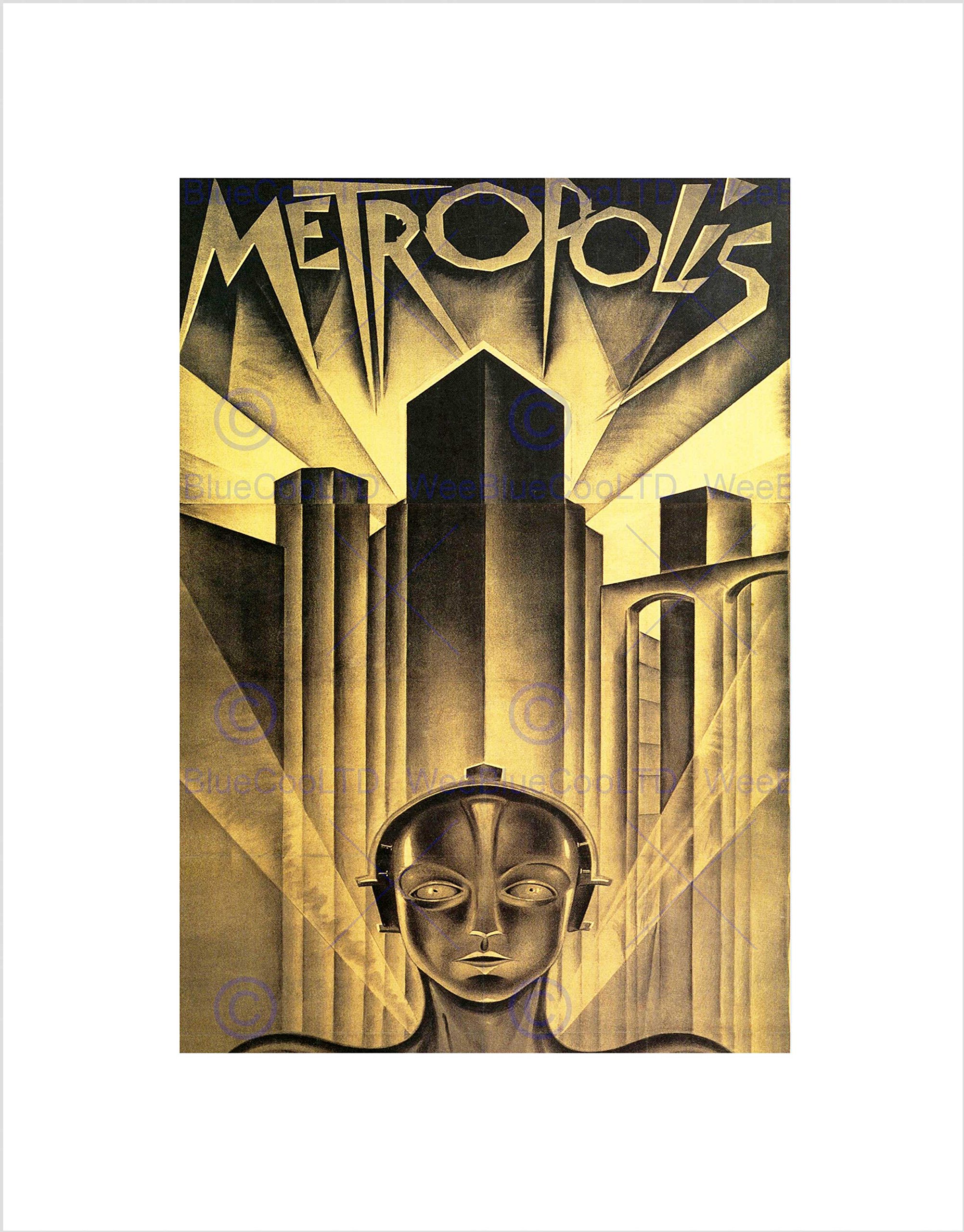Wee Blue Coo Movie Film Metropolis Sci Fi Drama Dystopia Utopia Lang Wall Art Print