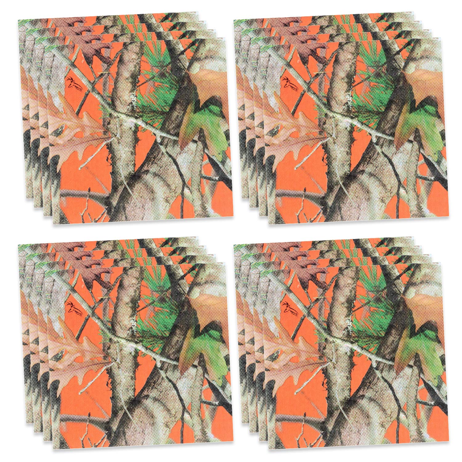 Orange Camo Napkins (Luncheon, 16 Pack) Camo Colorz Collection by Havercamp