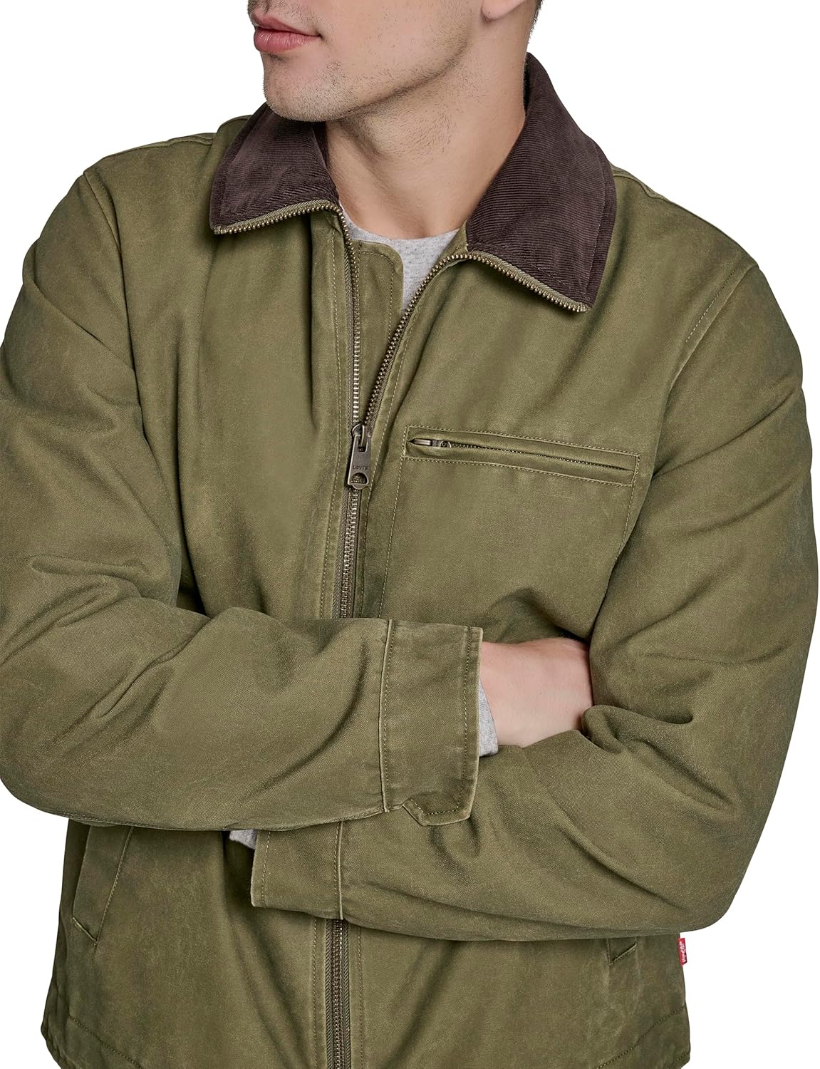 Levi's Men's Cotton Depot Jacket With Corduroy Collar - Image 6
