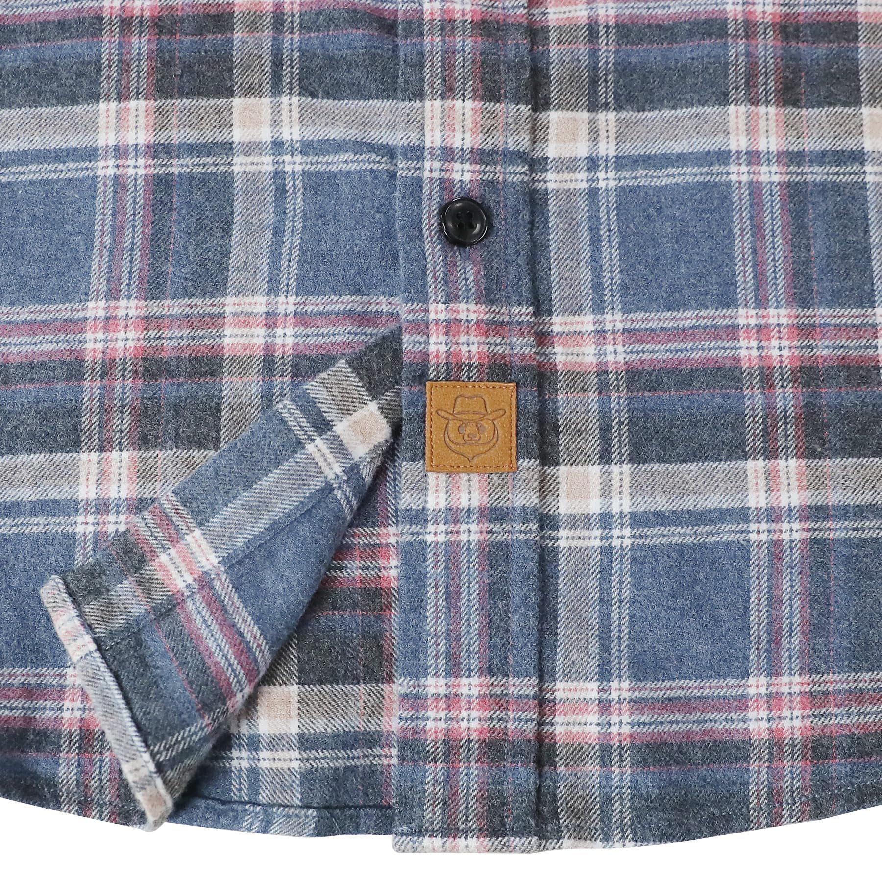 Dubinik® Camicia Uomo Flanella 100% Cotone Quadri Invernale Leggera con Taschino Morbida Comoda