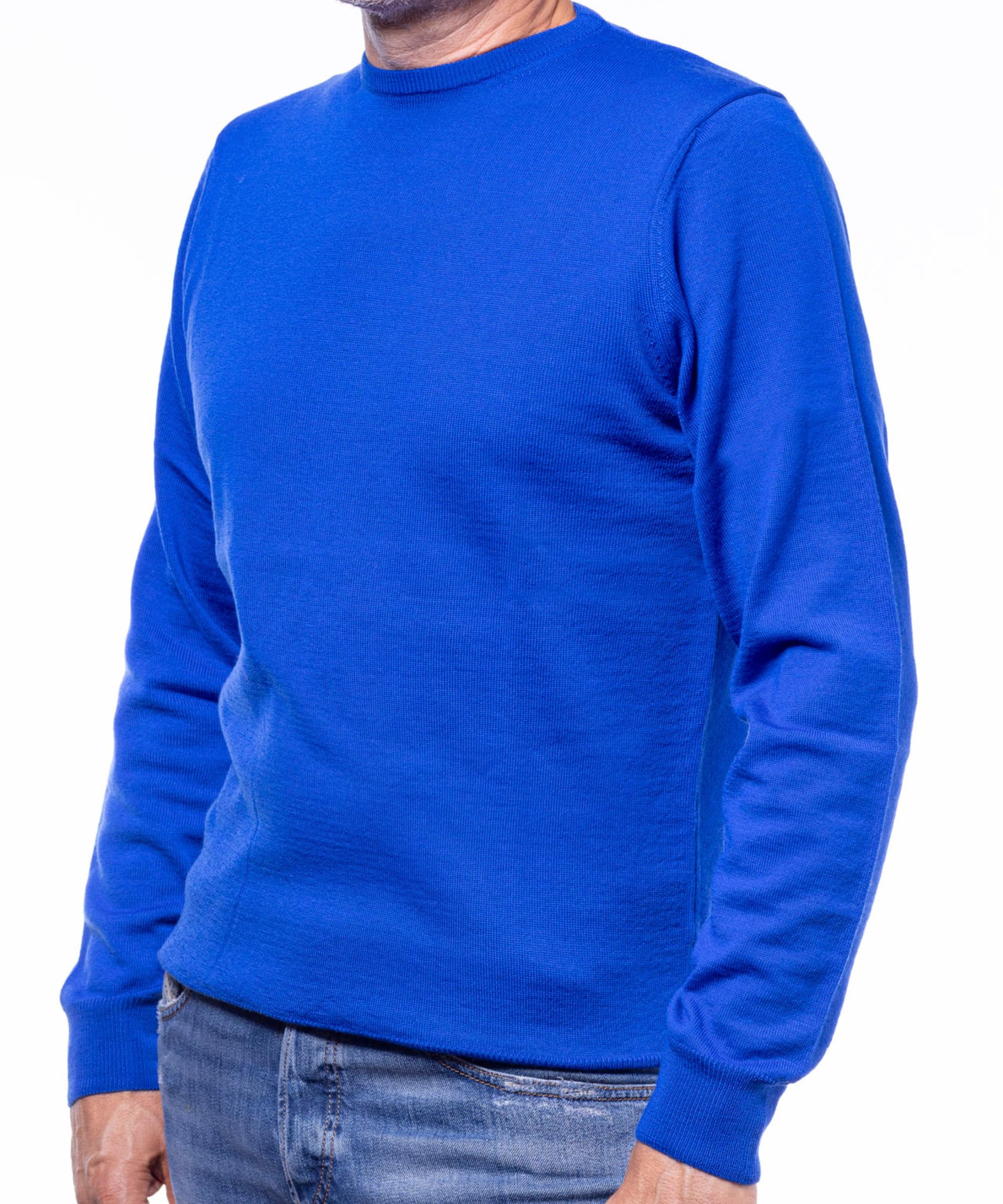 Maglione Uomo 100% Lana Merino, Morbido | Caldo e Traspirante in Maglia Rasata – Girocollo Elegante e Versatile per Ogni Occasione – Idea Regalo con Confezione Inclusa