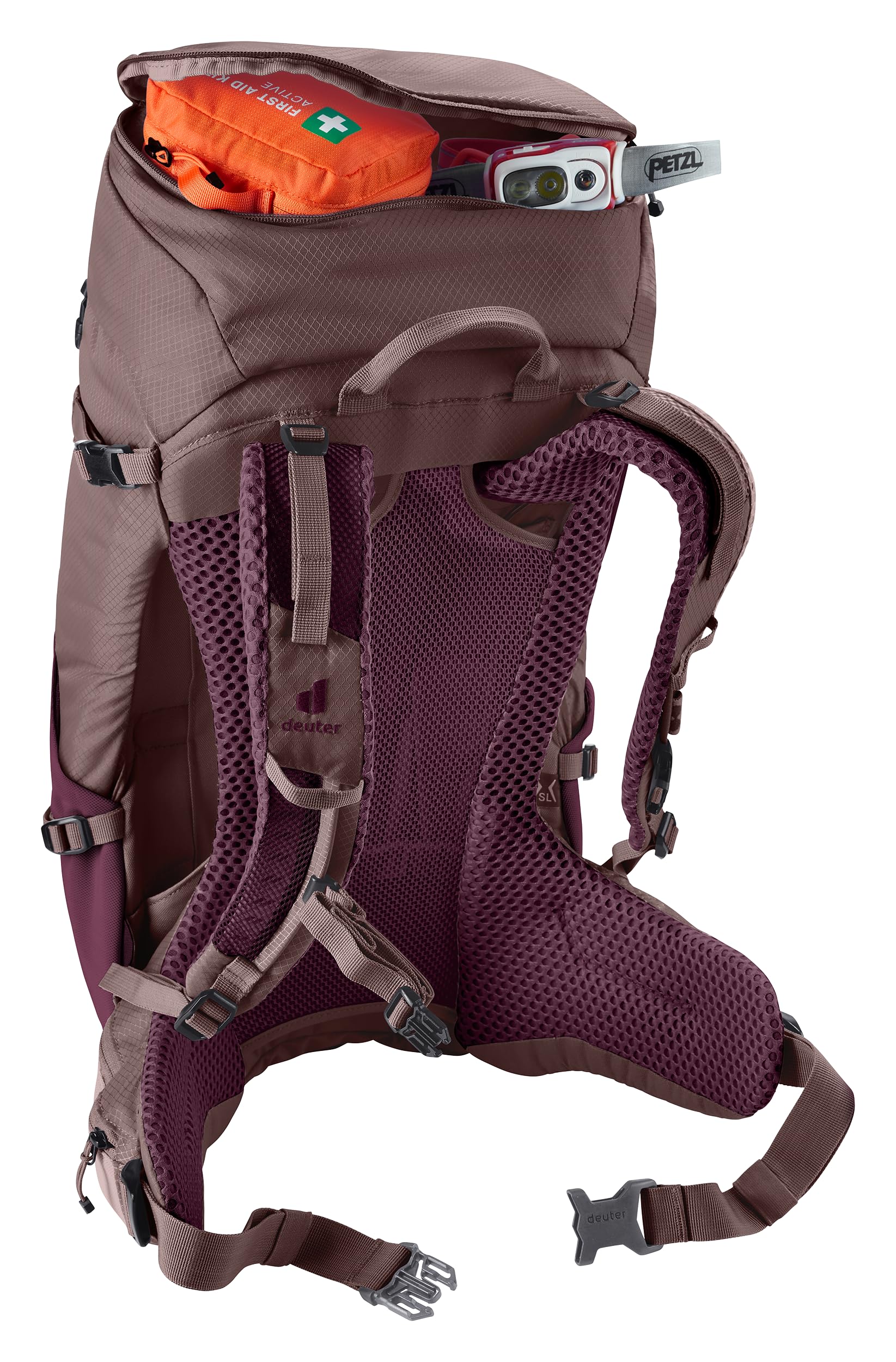 deuter Futura 24 SL Sac à dos de randonnée pour femmes avec dos en filet et housse de pluie