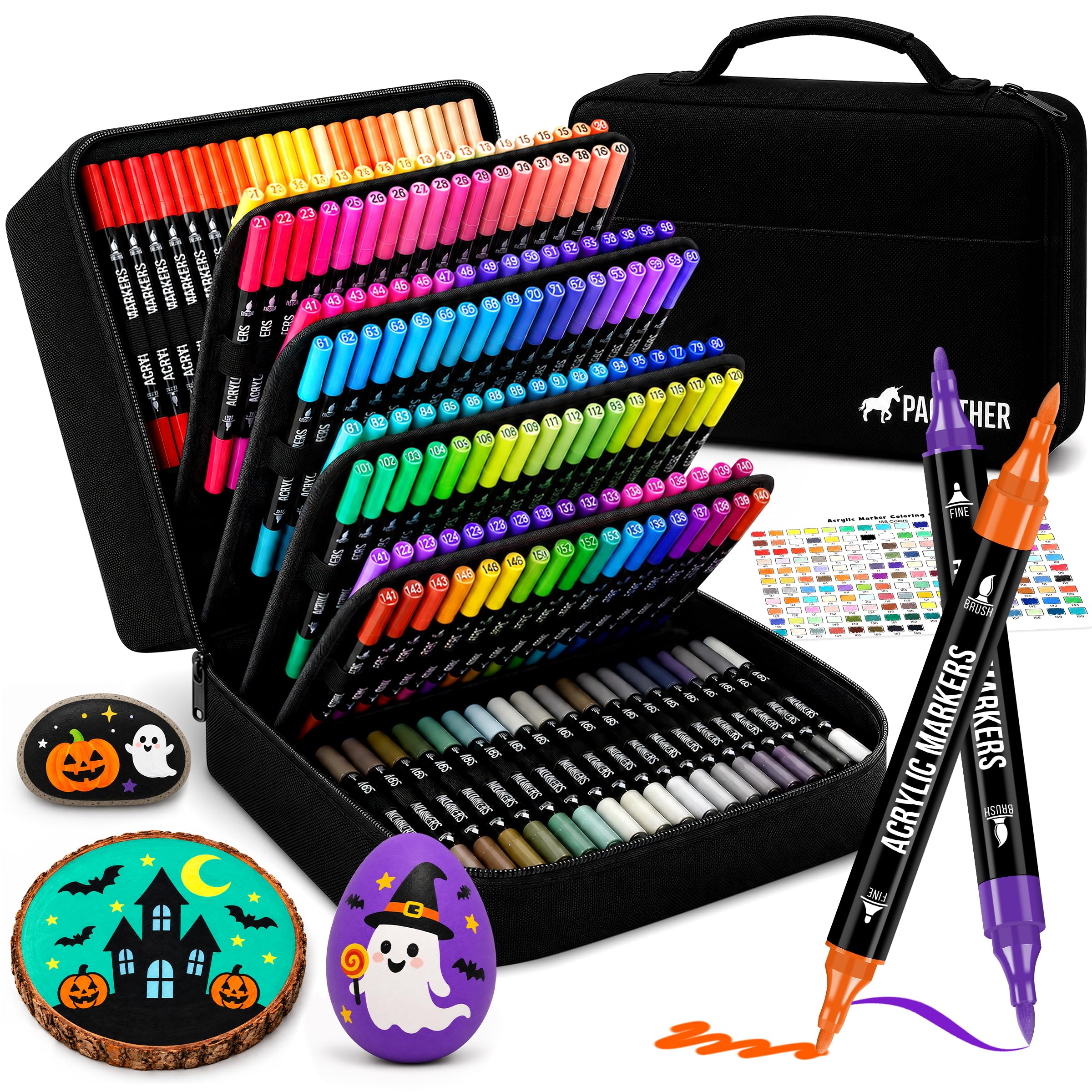 Pagather Acrylic Paint Markers - 72 Colors -9