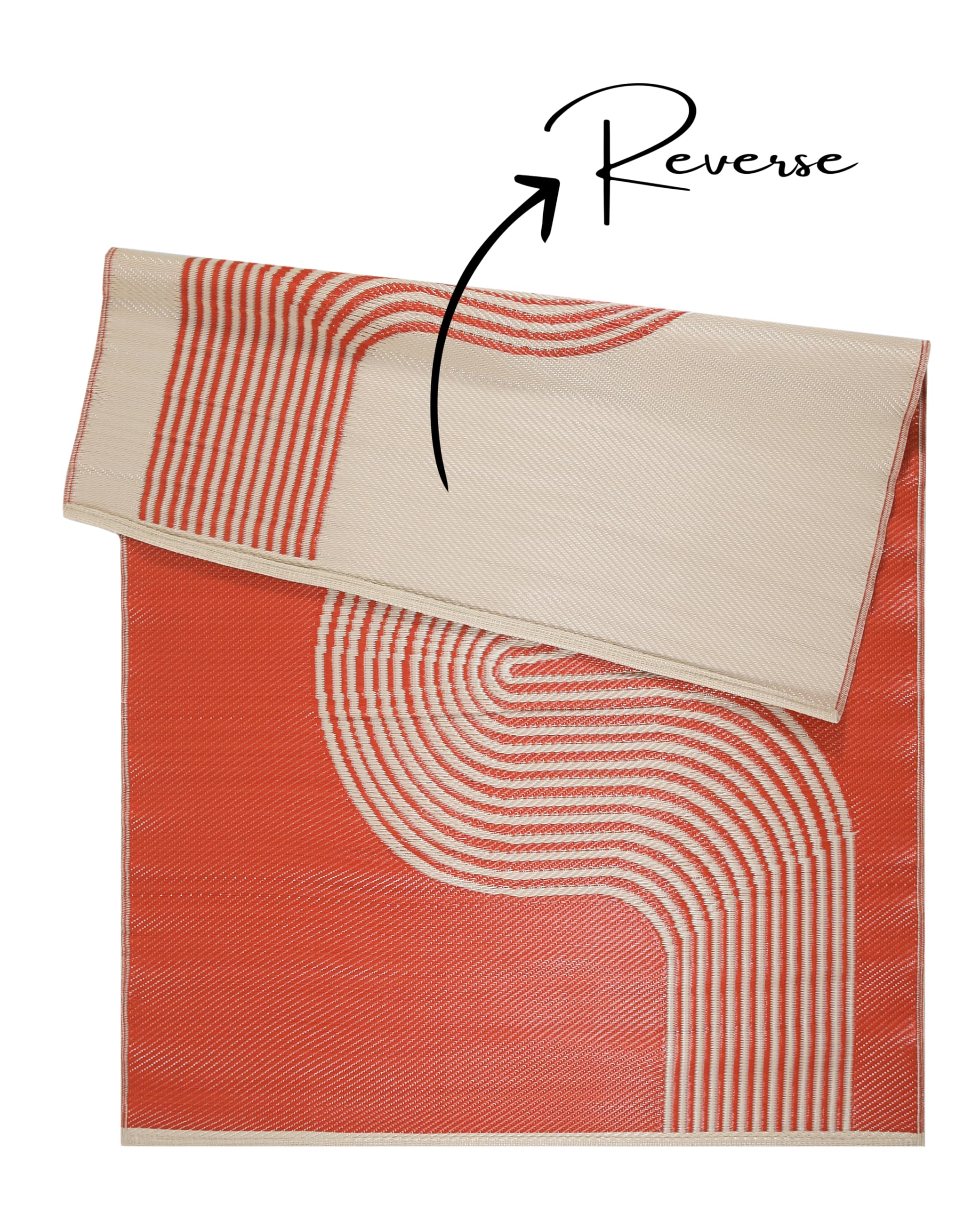 THE RUGS Urban Collection Outdoor Rug, Easy to Clean, Reversible, Waterproof Plastic Outdoor Rugs for Garden Patio, Balcony - Image 4