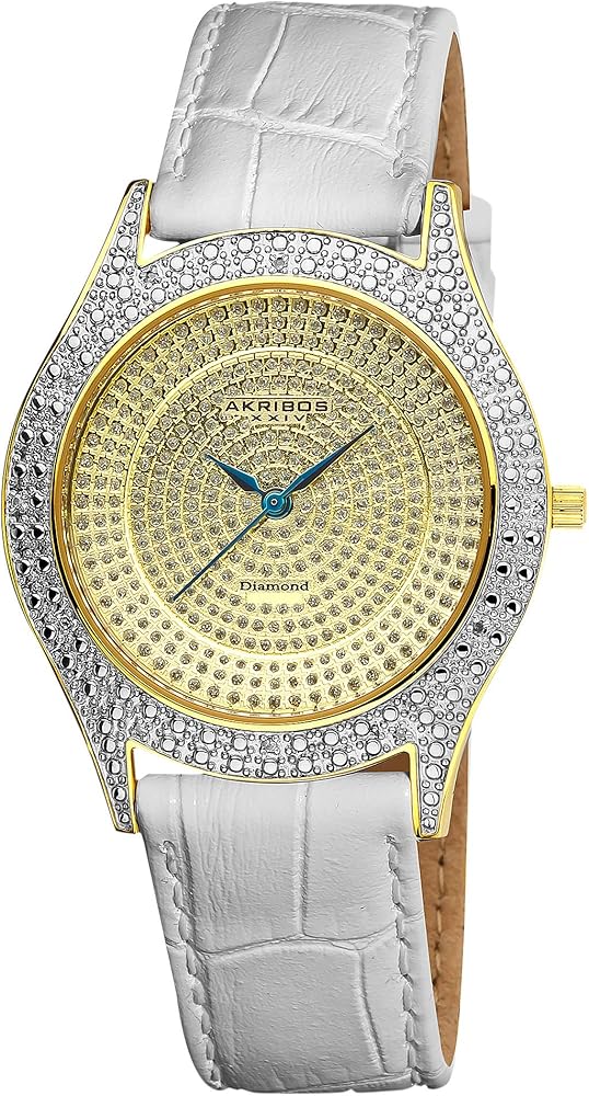 Akribos xxiv genuine diamond Clearance