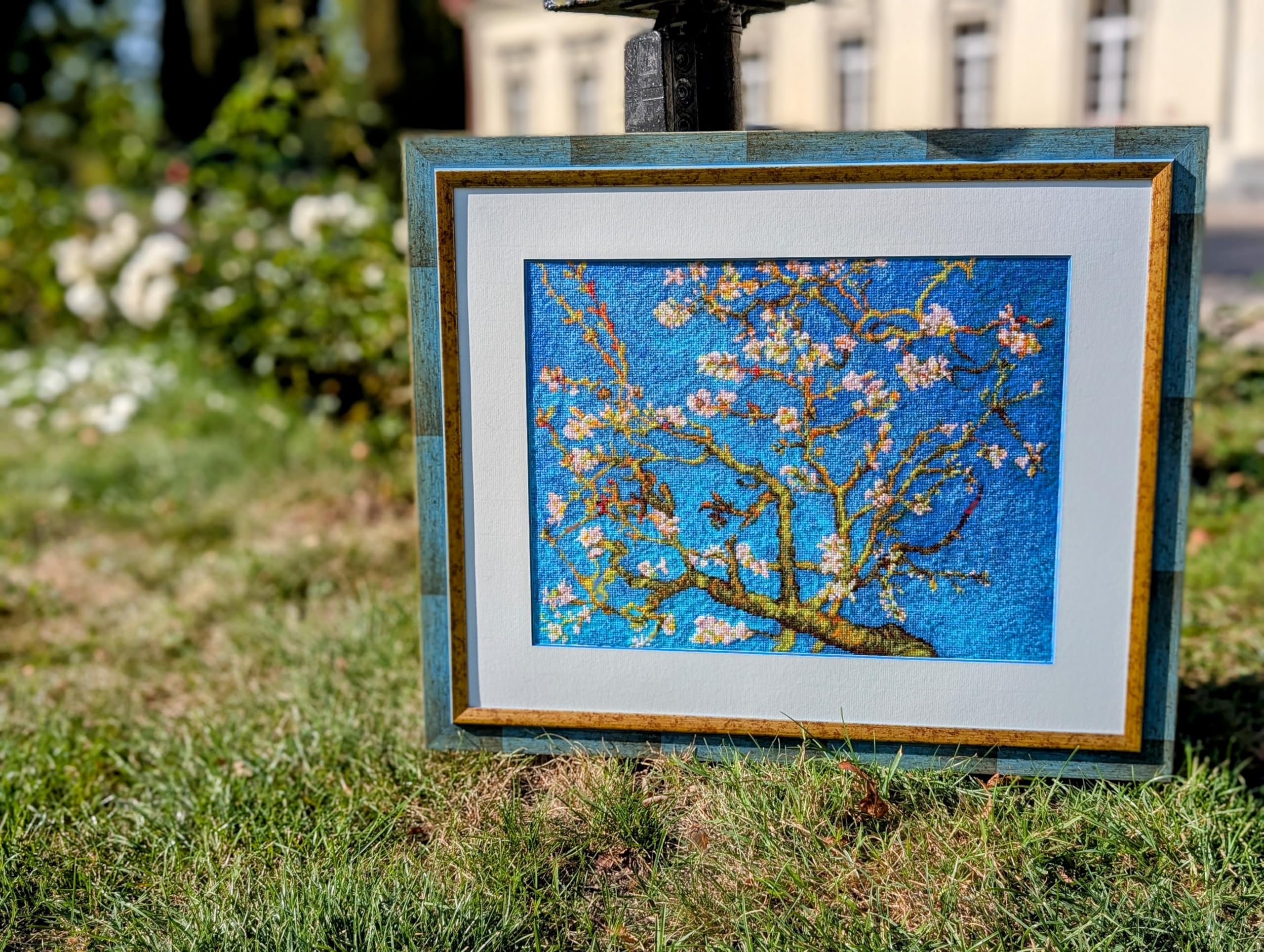 RIOLIS Counted Cross Stitch Kit 40x30 - Almond Blossom Painting (14 Count)'