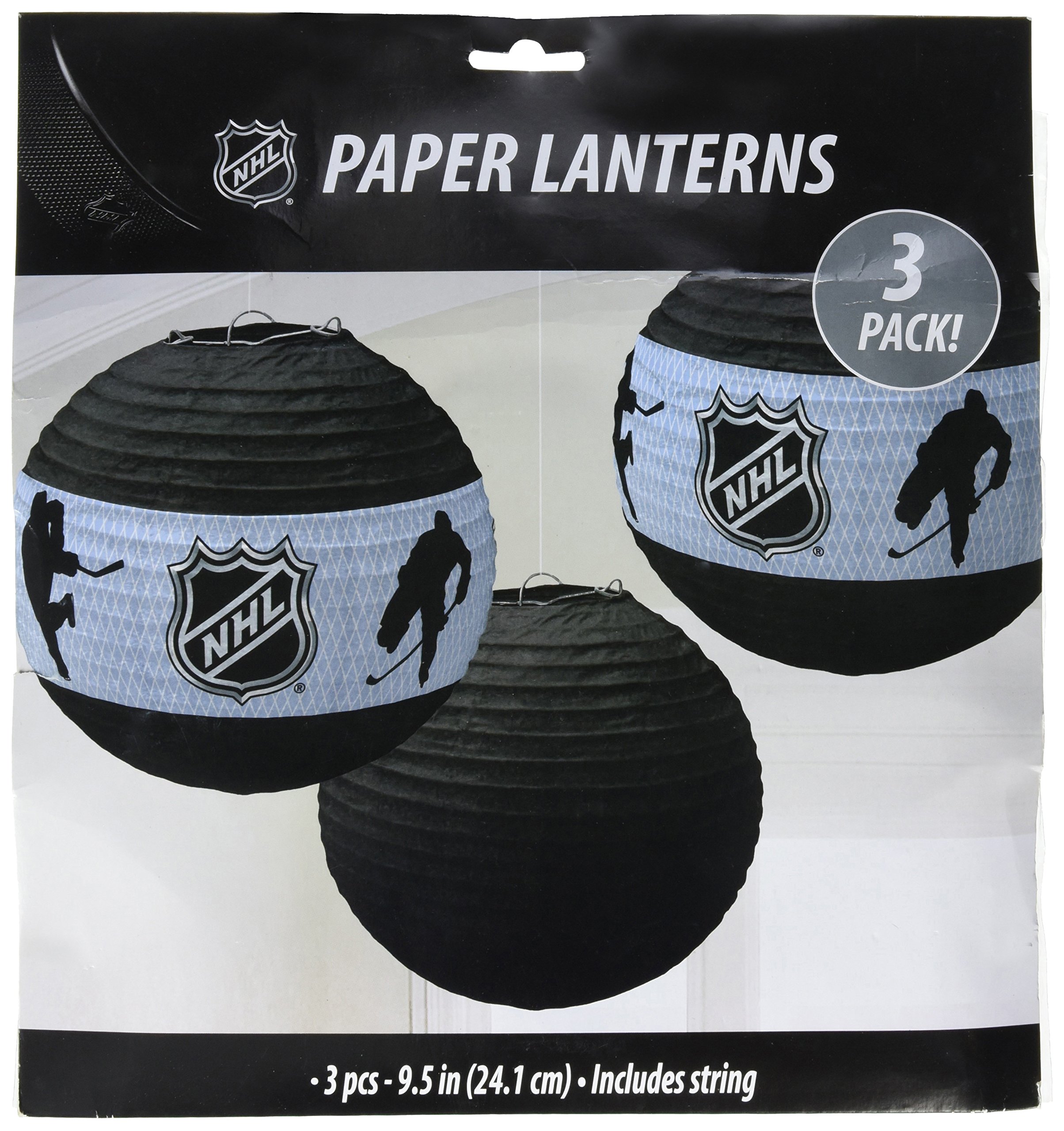NHL Ice Time! Collection Paper Lanterns, Party Decoration, 11.8 x 11.2"