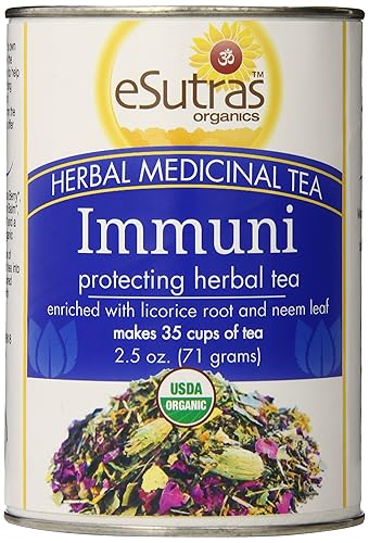 eSutras Organics Té medicinal de hierbas, ImmuniTea, 2.5 onzas (el paquete puede variar)