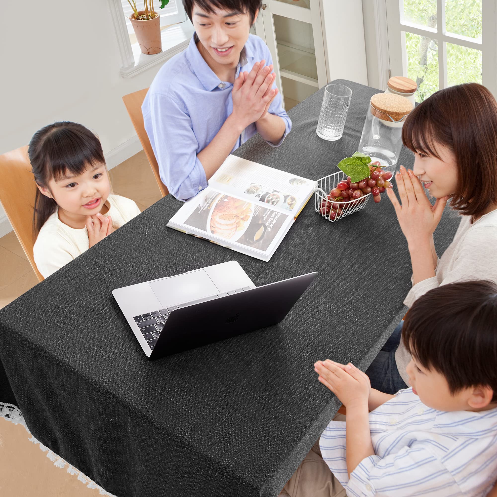 Amazon.co.jp: Deconovo テーブルクロス テーブルカバー ダイニング