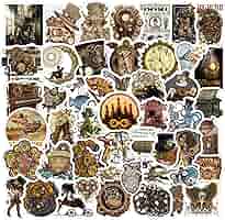 Amazon.com: 62Pcs Steampunk Stickers Pack, Cute Cartoon
