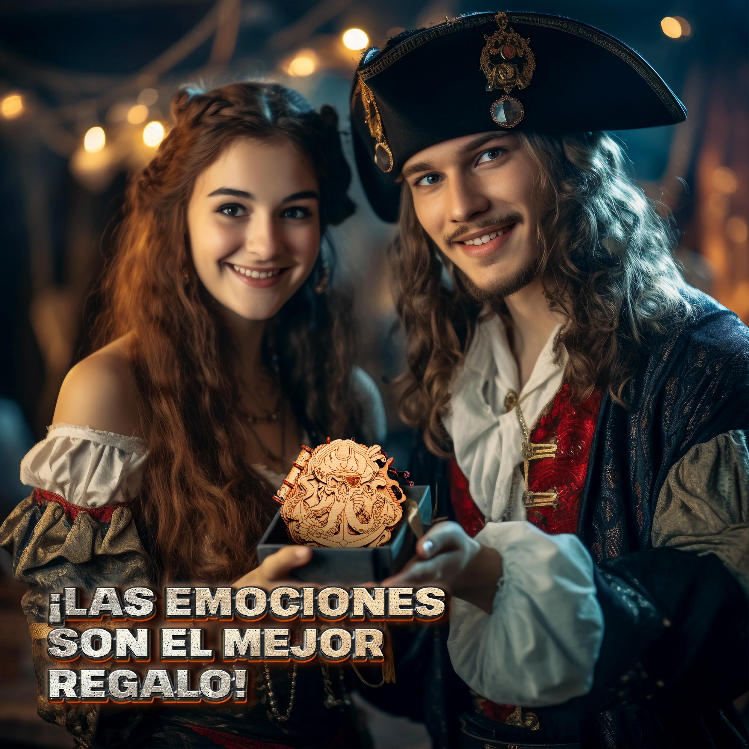 ESC WELT La Caja de Rompecabezas Blackbeard's Compass - Escape Room en una Caja - Acertijo - Juego de Adivinanzas - Rompecabezas para Niños