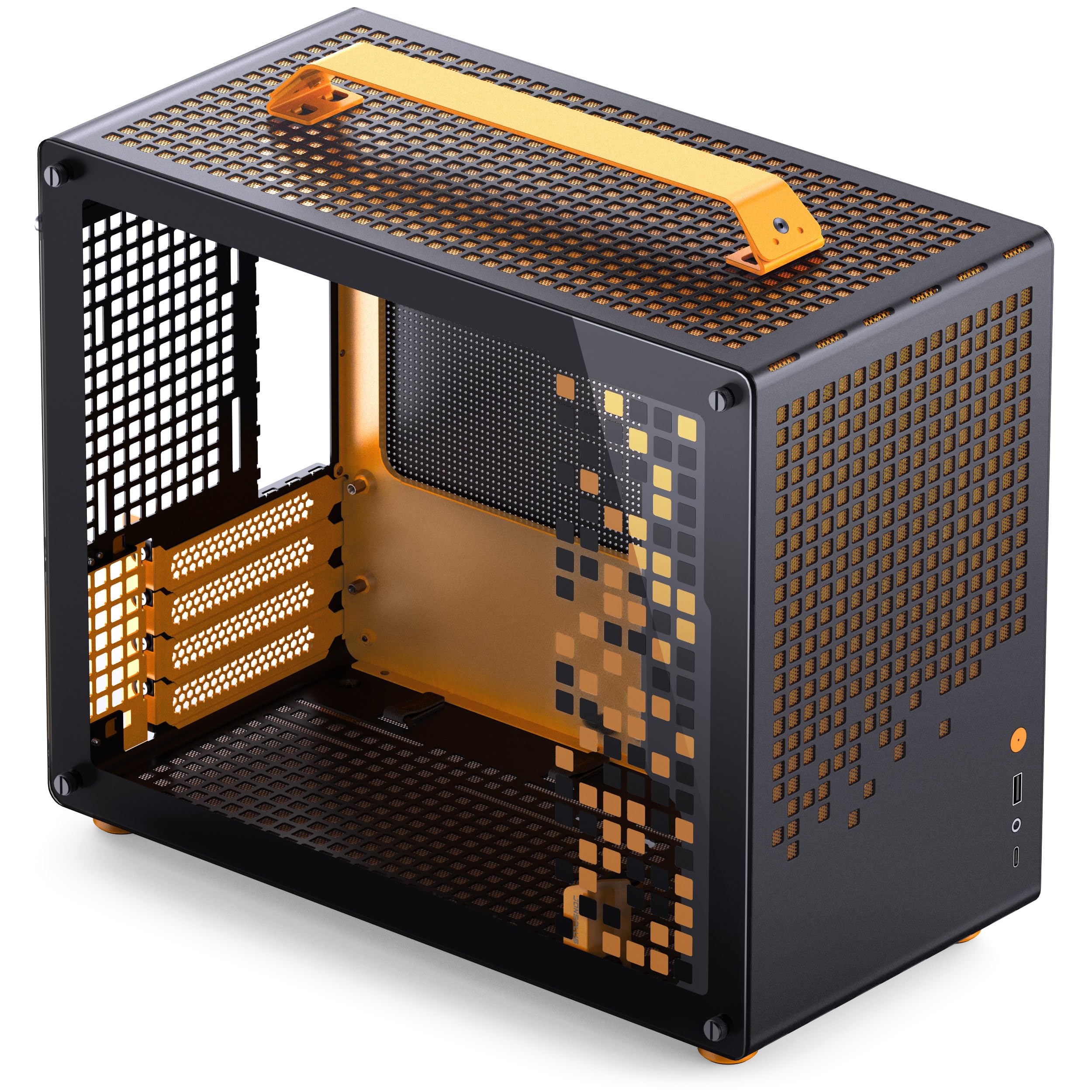 MATX Handle Case Z20 - Black-Orange