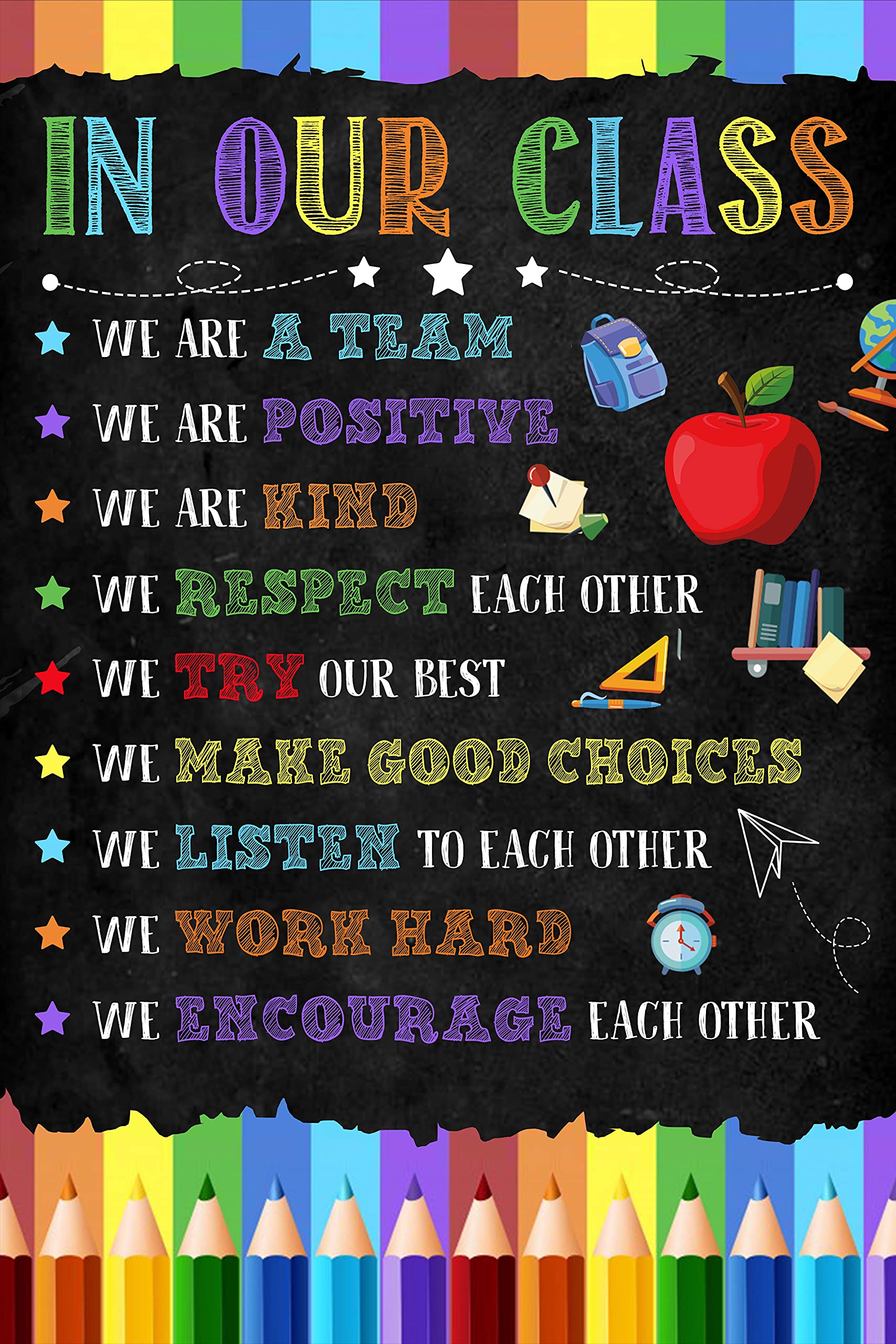 The Hygge Life in Our Class Poster, Class Rules Poster, Motivational Posters for Classroom, Welcome Back to School Poster, Bulletin Board and Wall Decor for School