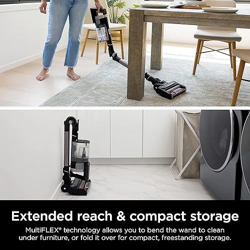 Miniatura 3 de Shark IZ862H Stratos - Aspiradora inalámbrica con Clean Sense IQ y neutralizador de olores, DuoClean PowerFins HairPro, aspiradora ligera y potente