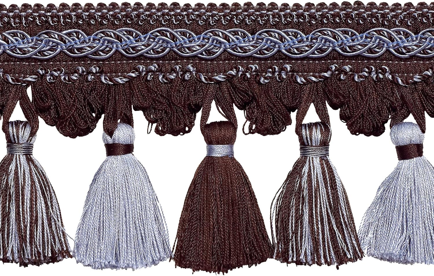 DÉCOPRO 5/8" (1.5cm) Basic Solid Collection Scroll Gimp Braid Trim # 0058SG, Cream
