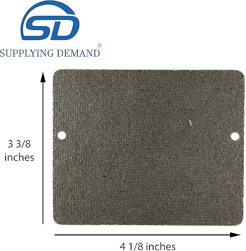 Miniatura 2 de Supplying Demand WB34X21271 3026729 Reemplazo de la cubierta de mica de la guía de ondas de microondas 3-38 x 4-18 pulgadas