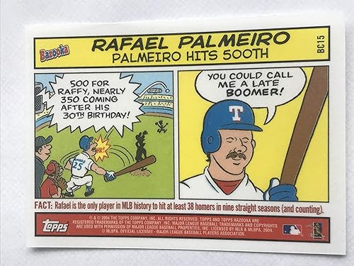 2004 Bazooka Comics #BC15 Rafael Palmeiro NMM (Near MintMint)