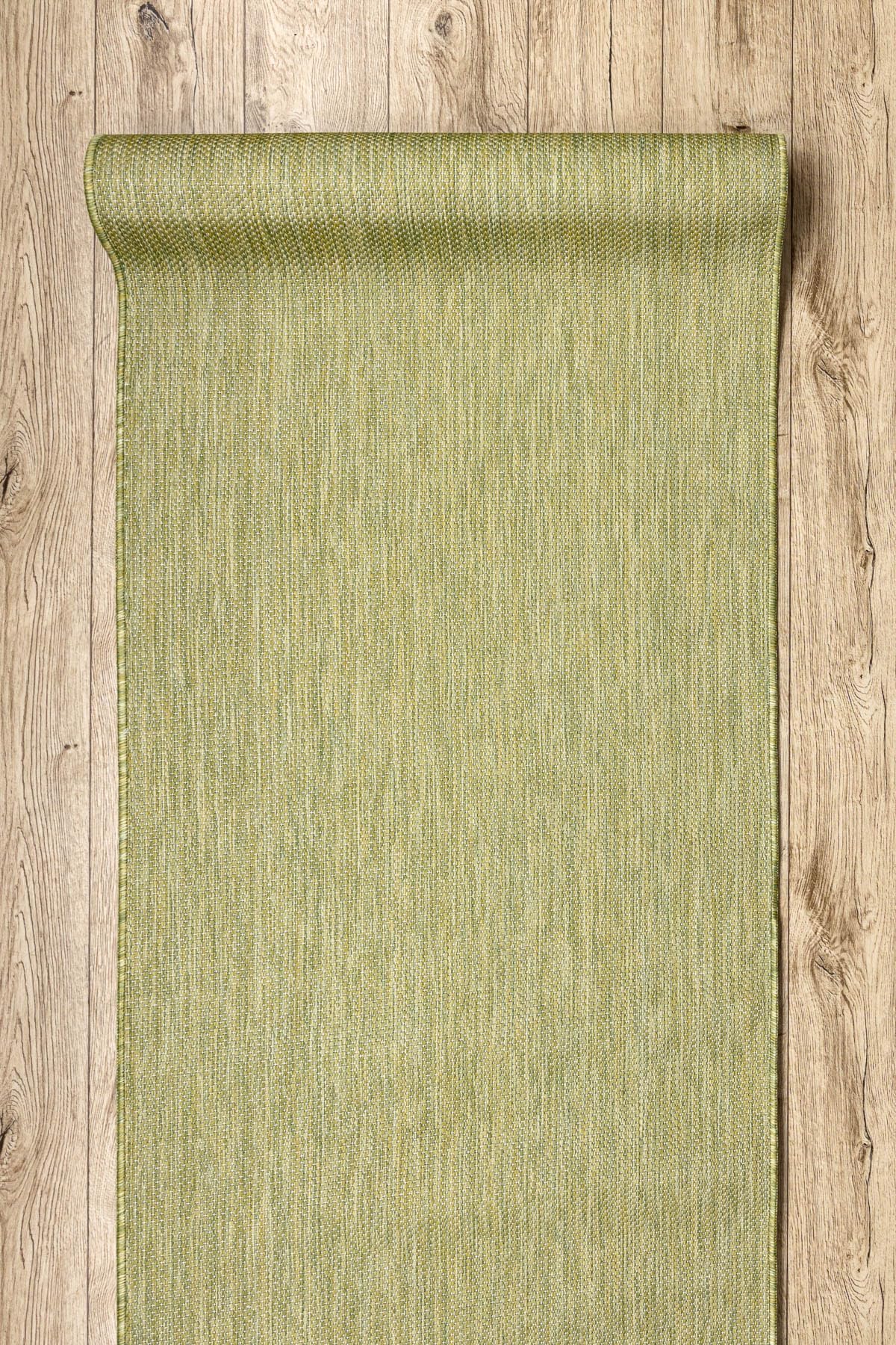rugsx Tapis de Couloir SION Effet sisal, tissé Plat, résistant et Facile d’Entretien, intérieur extérieur, Cuisine entrée Balcon terrasse, Vert 80x300 cm