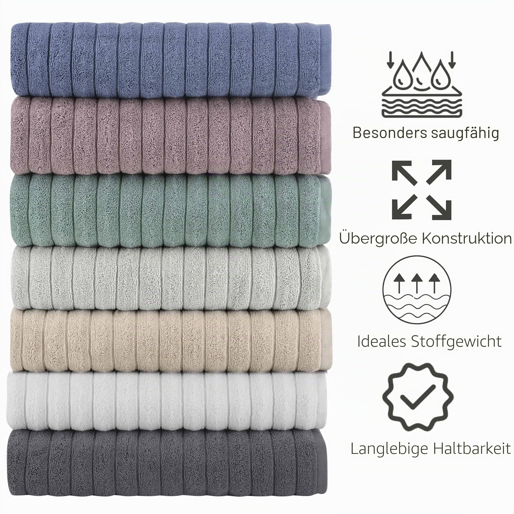 Türkisches Handtuch-Set 100% Baumwolle 620 g/m² Beige