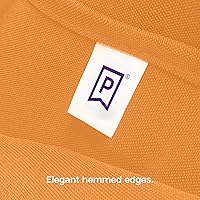 Vista 4 de Gee Di Moda Rectangle Tablecloth - 70 x 120 Inch Orange Table Cloth for 6 or 8 Foot Rectangle Tables - Heavy Duty Washable Fabric - for Holiday