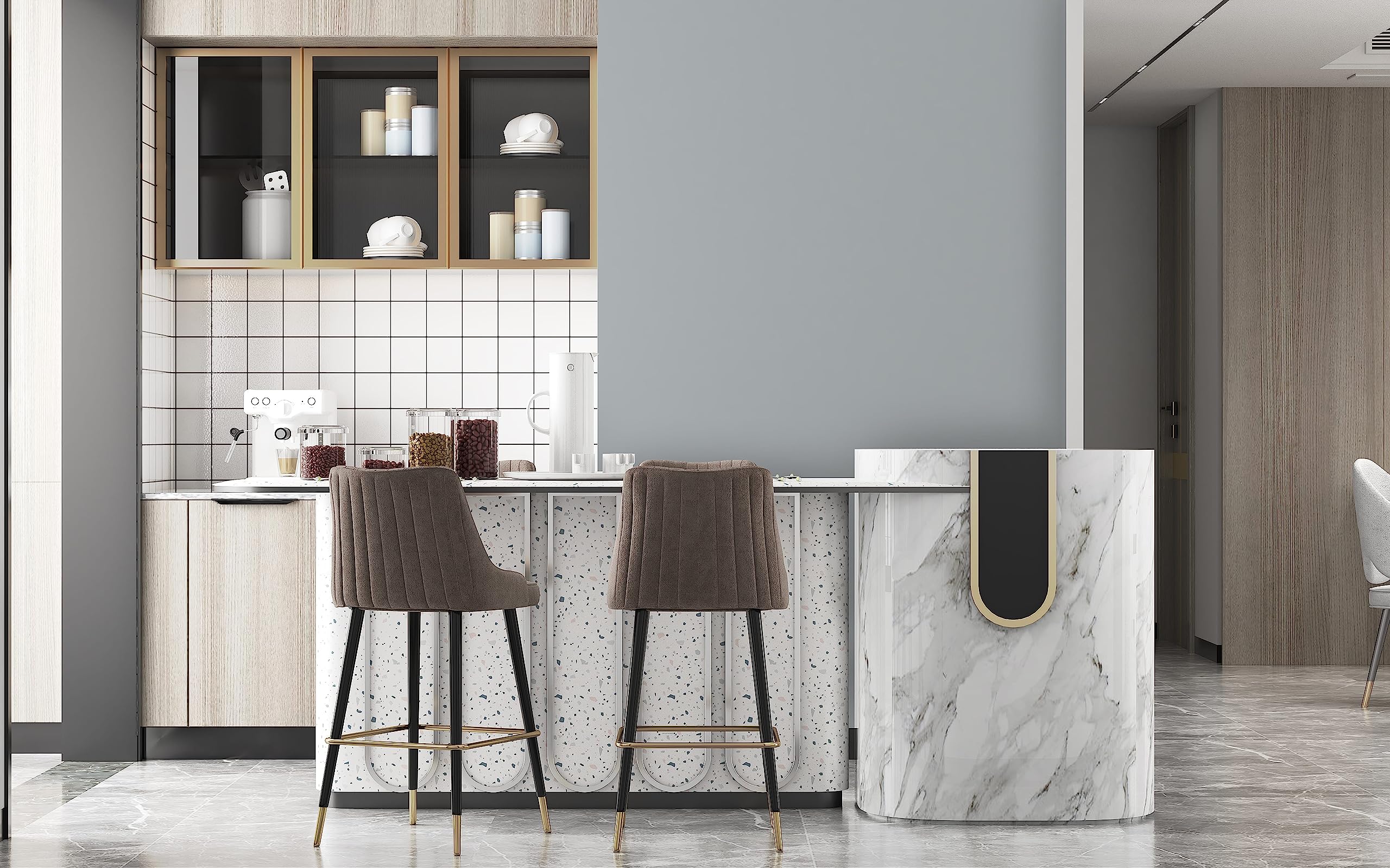 Peinture Acrylique Gris Fluctuat - Aspect Satin - Peinture Mur, Plafond, Boiserie & Balcon - Lessivable - Séchage En 30 min - COV A+ - Fabriquée En France - 5 L - BARBOUILLE