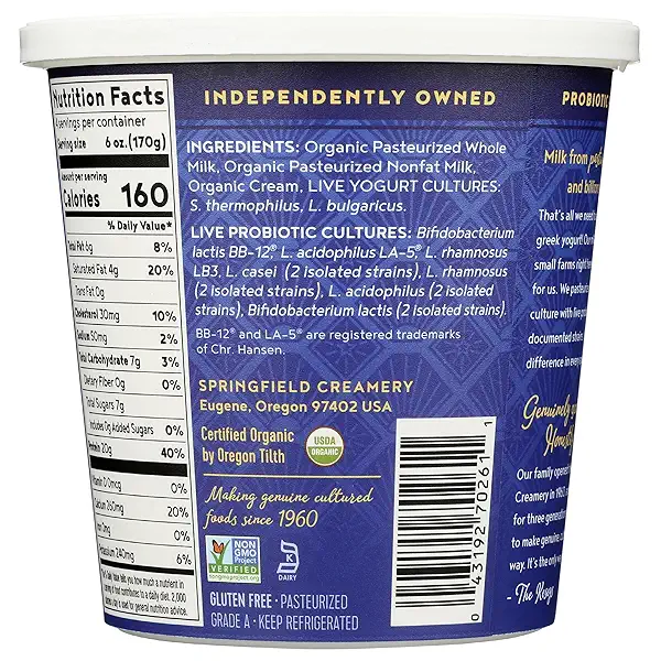 Nancys Yogurt, Organic Whole Milk Plain Greek Yogurt, 24 Ounce 2