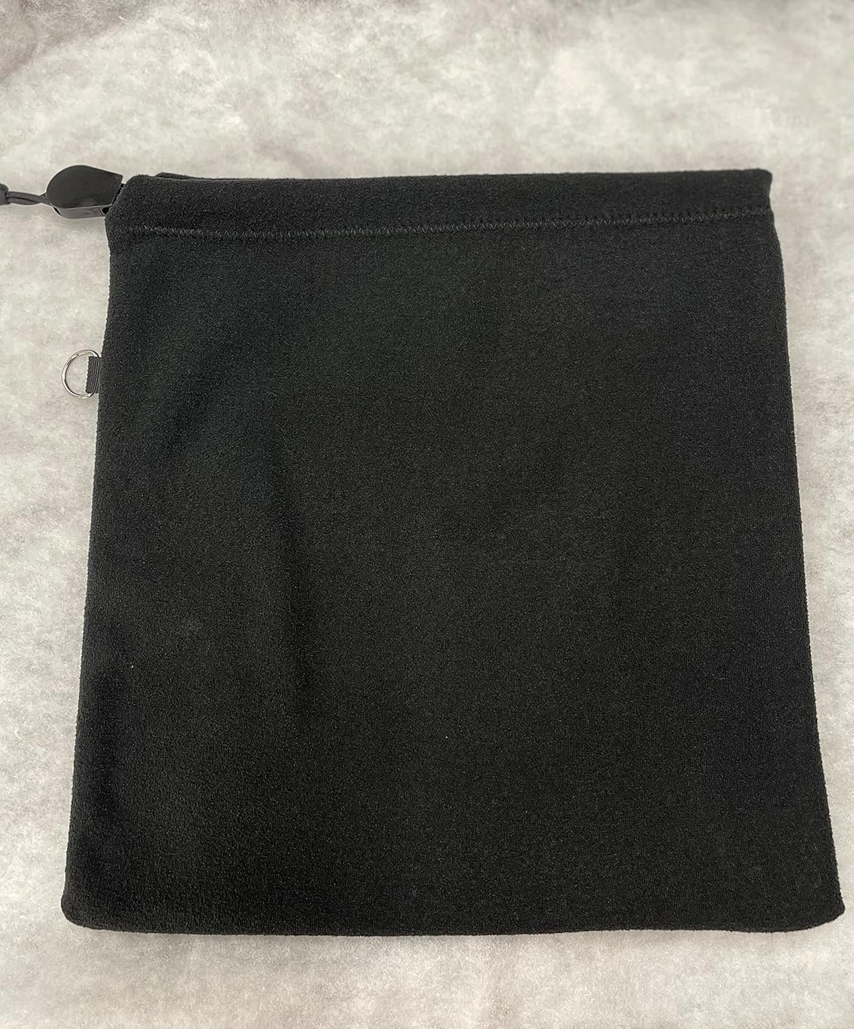 Firefighter SCBA Face Piece Respirator Mask Bag, Black Fleece, Intended for Firefighters, First Responders, and Safety Personnel