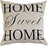 Home Sweet Home Simple Words Big Love Burlap Cushion Covers Pillow Case 18