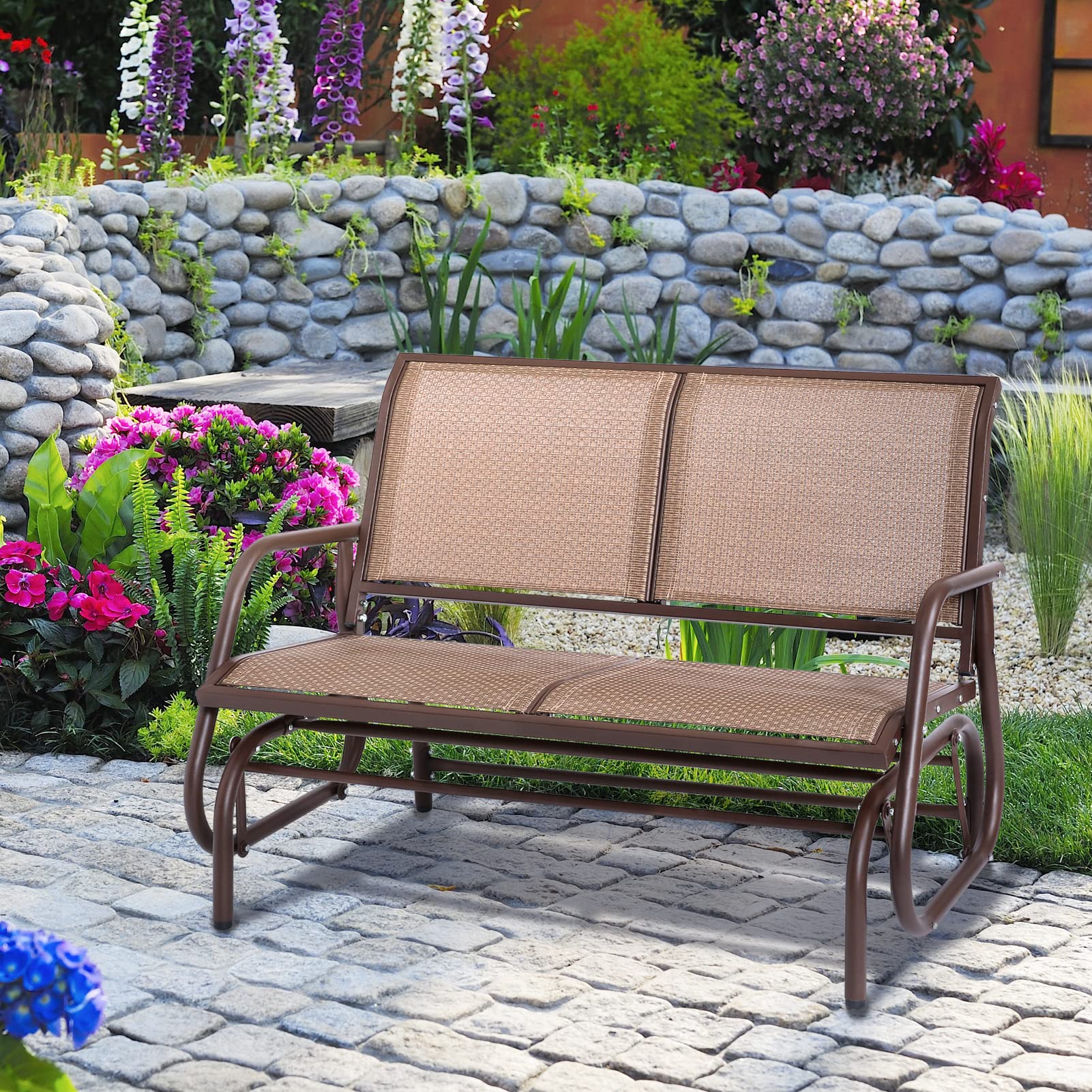 Ubuy Rocking Chair Bench Outdoor Nuu Garden Outdoor Swing Rocker