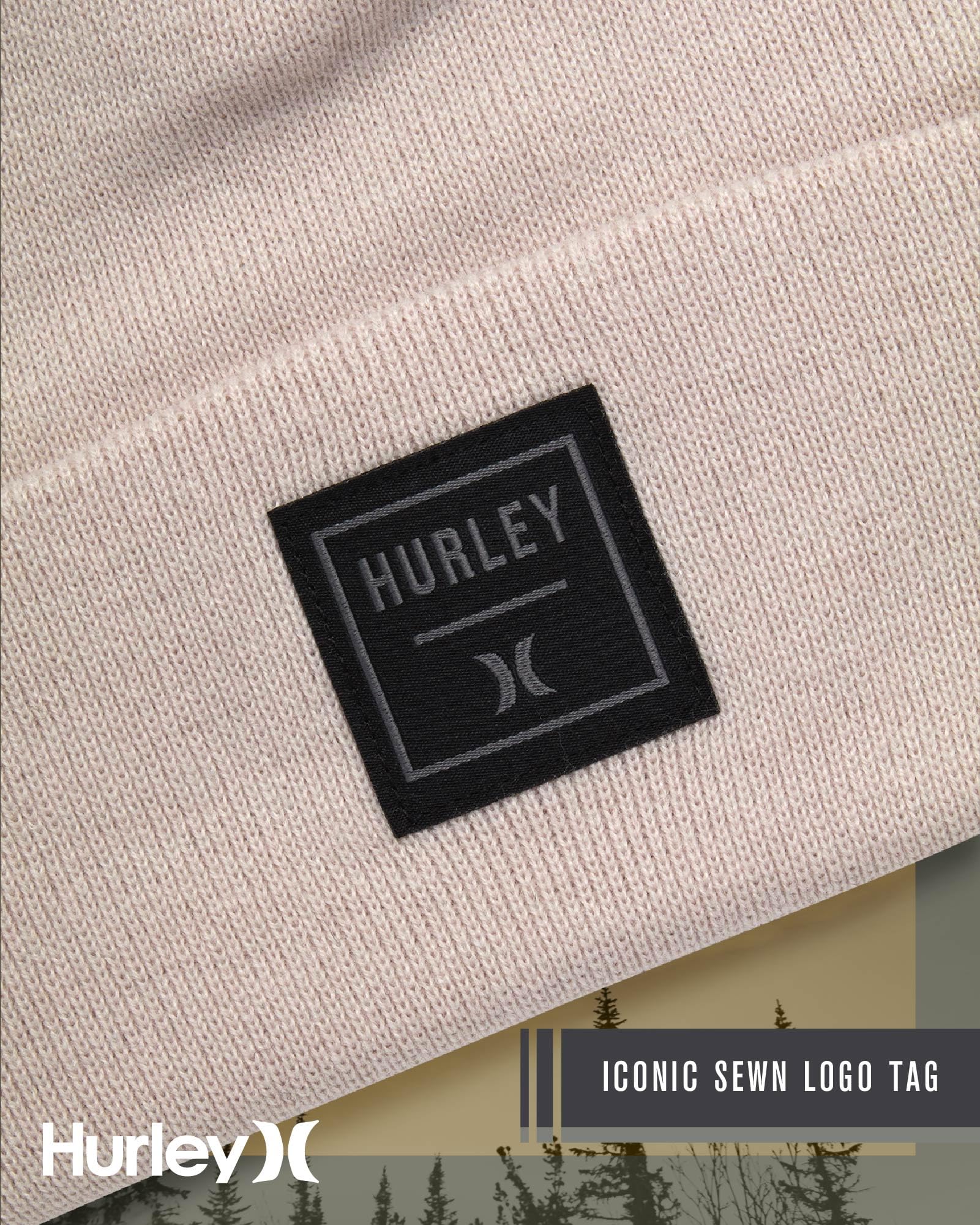 Hurley Shifty Beanie - Gorro de invierno ligero clásico de doble capa para hombre