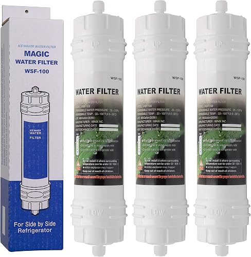 Magic Water Filter WSF-100 | Paquete de 3 - Filtro de Agua para frigorífico Sams